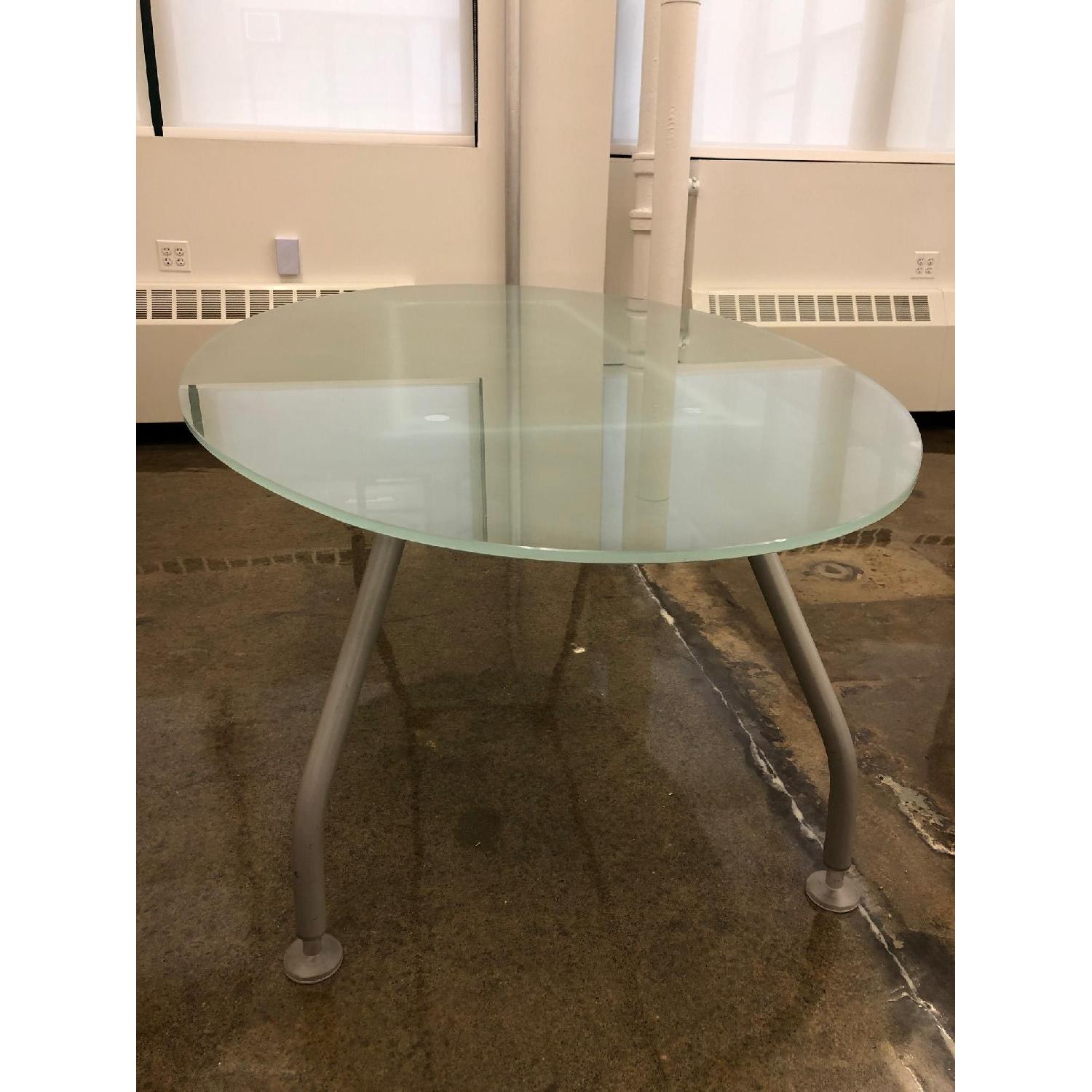Steelcase/Werndl Frosted Glass Dining/Conference Table - image-3