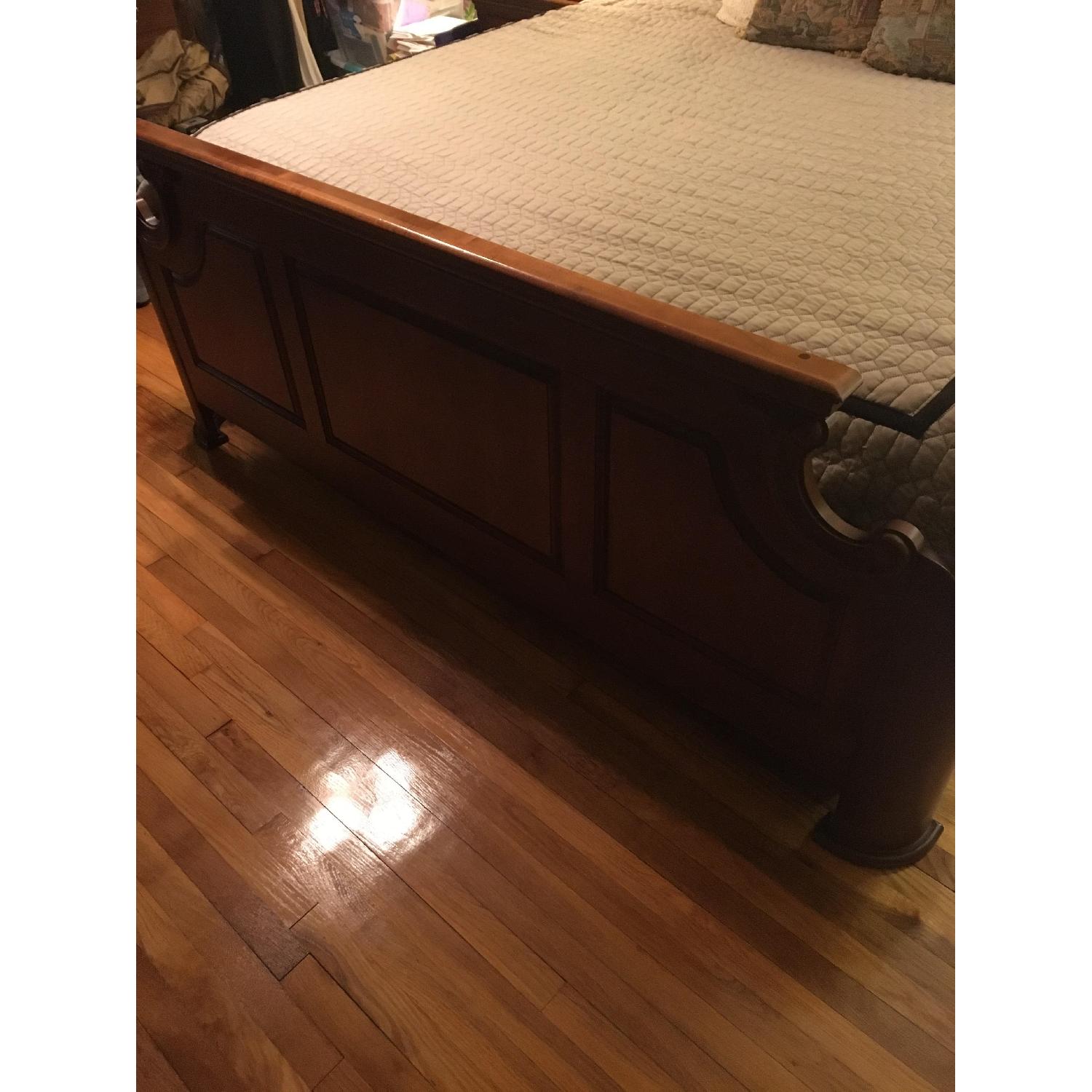 Sumpter Furniture King Size Cherry Wood Bed - image-2