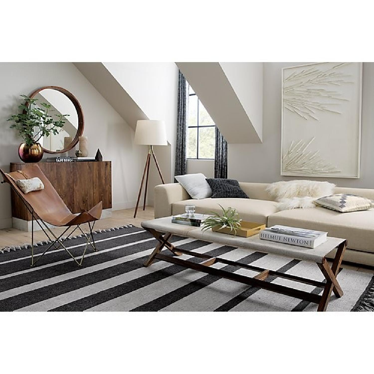 CB2 Round Mirror in Acacia Wood - image-6