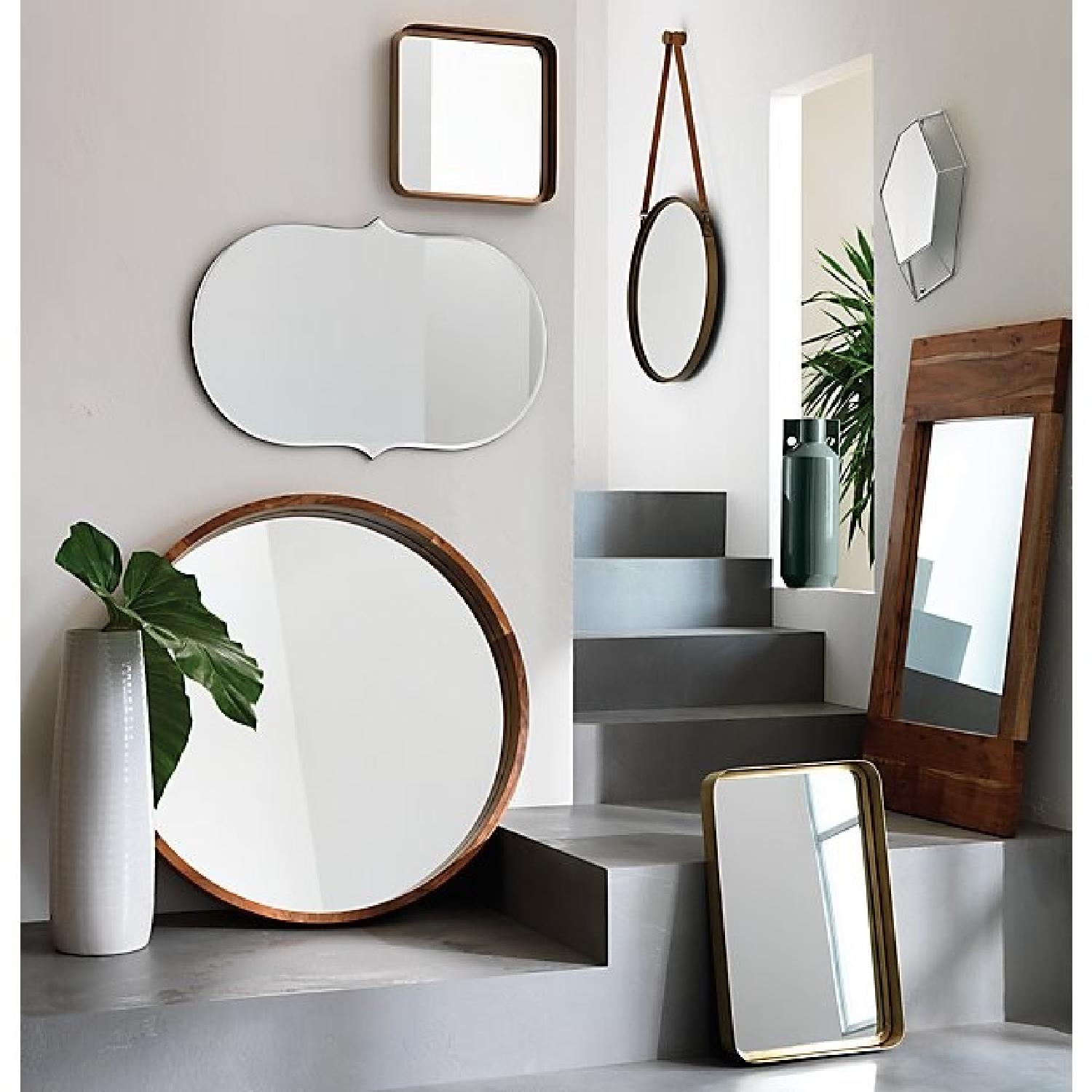 CB2 Round Mirror in Acacia Wood - image-7