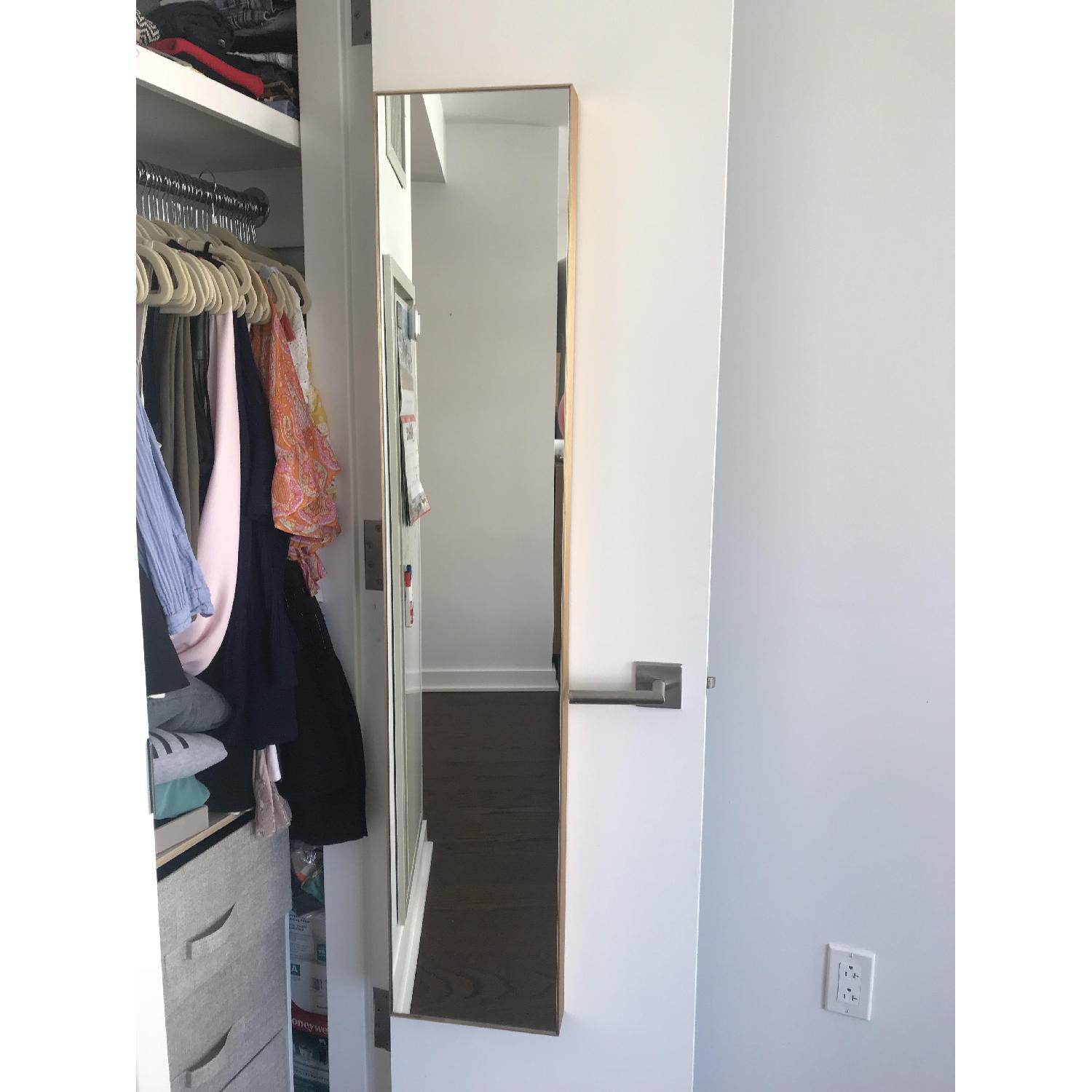 CB2 Full-Length Mirror w/ Brass Frame - image-2