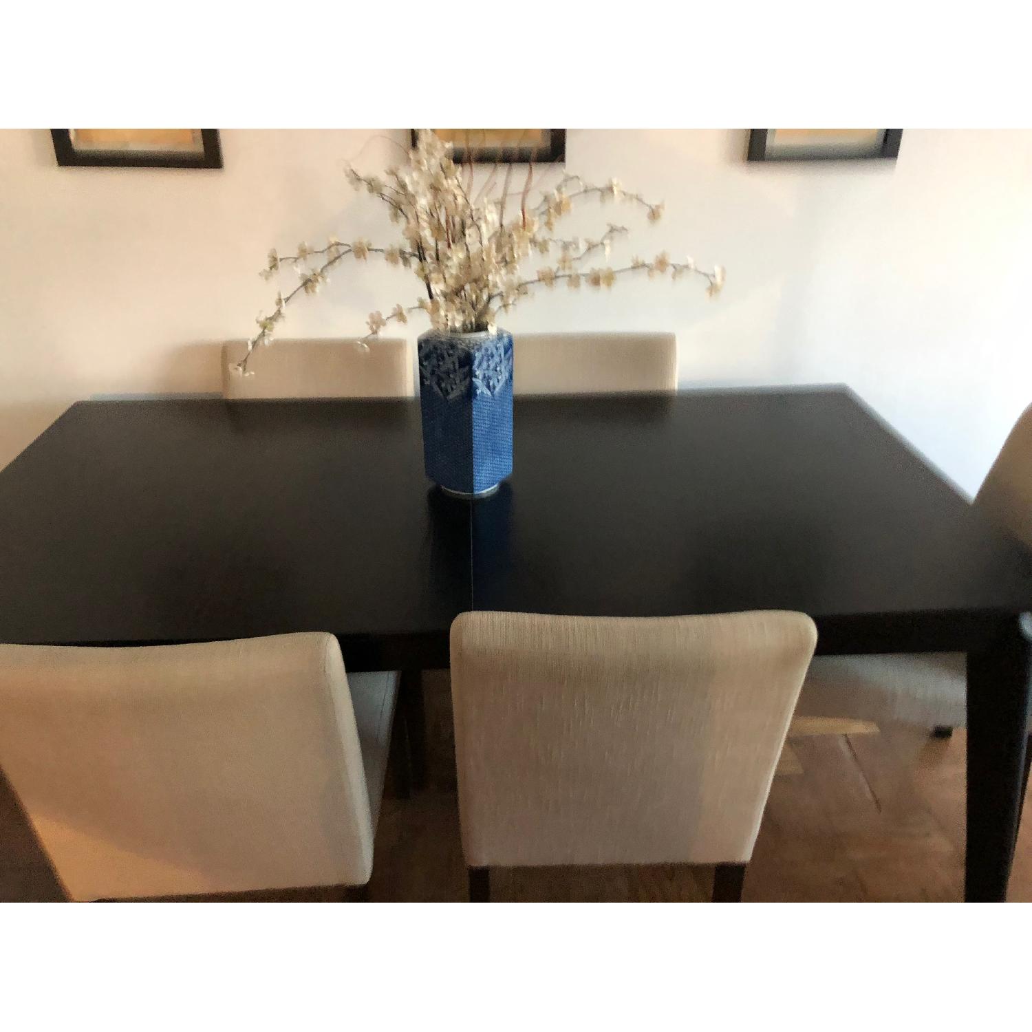 Black Extendable Dining Table - image-1