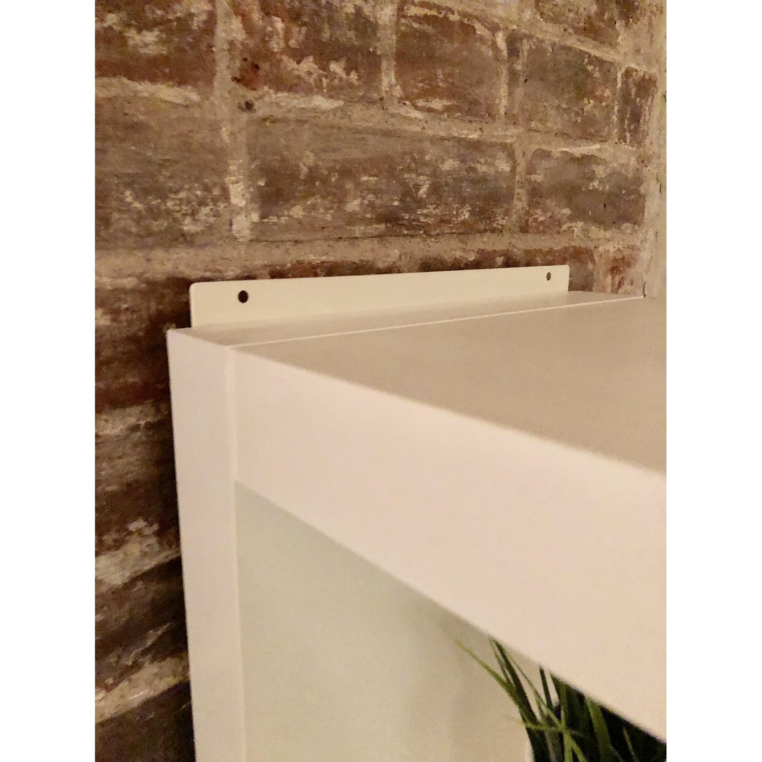 Ikea Lack White Wall Shelf w/ Faux Plants - image-5