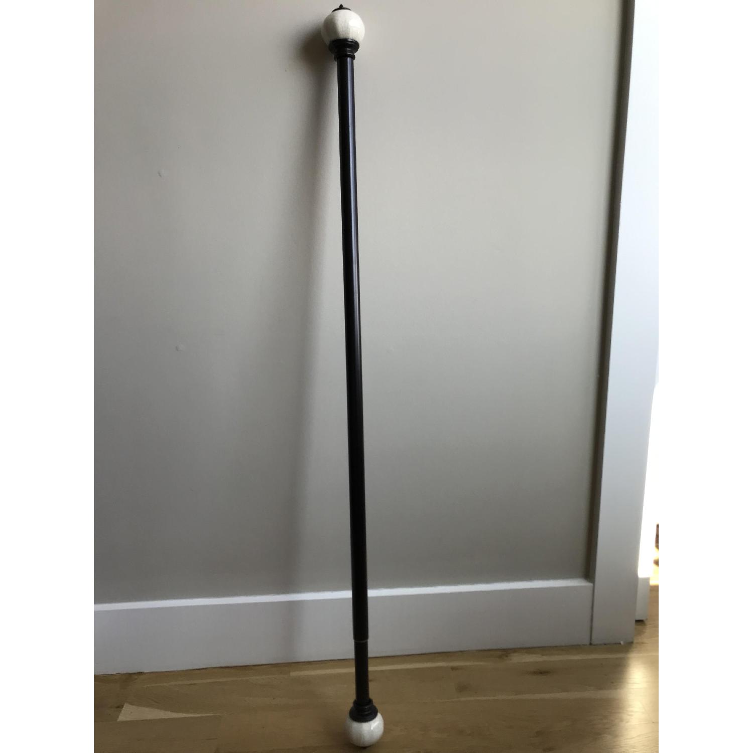 Crackled Finial Antique Bronze Curtain Rod - image-5