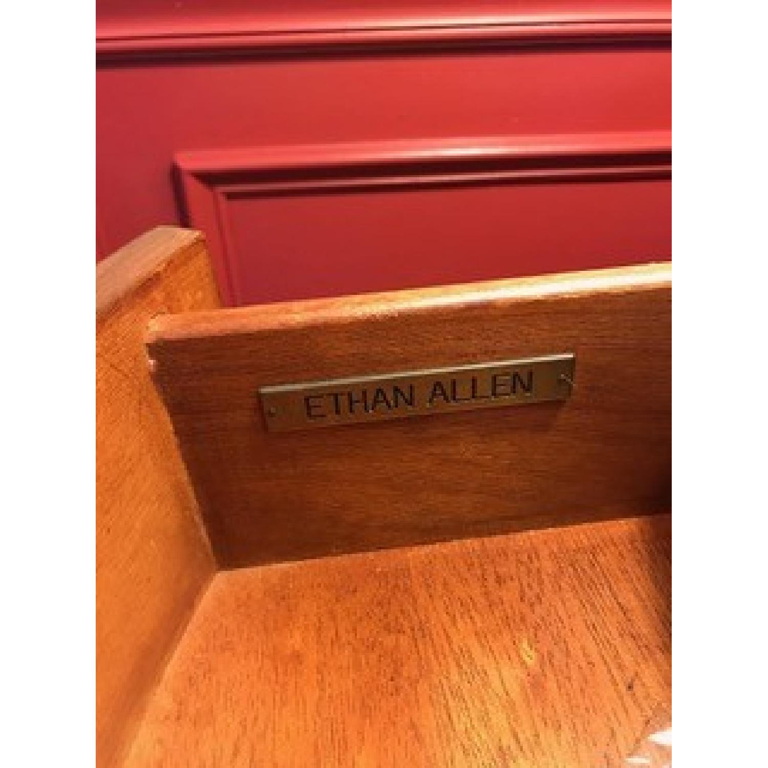 Ethan Allen 3 Drawer Demilune Console - image-1