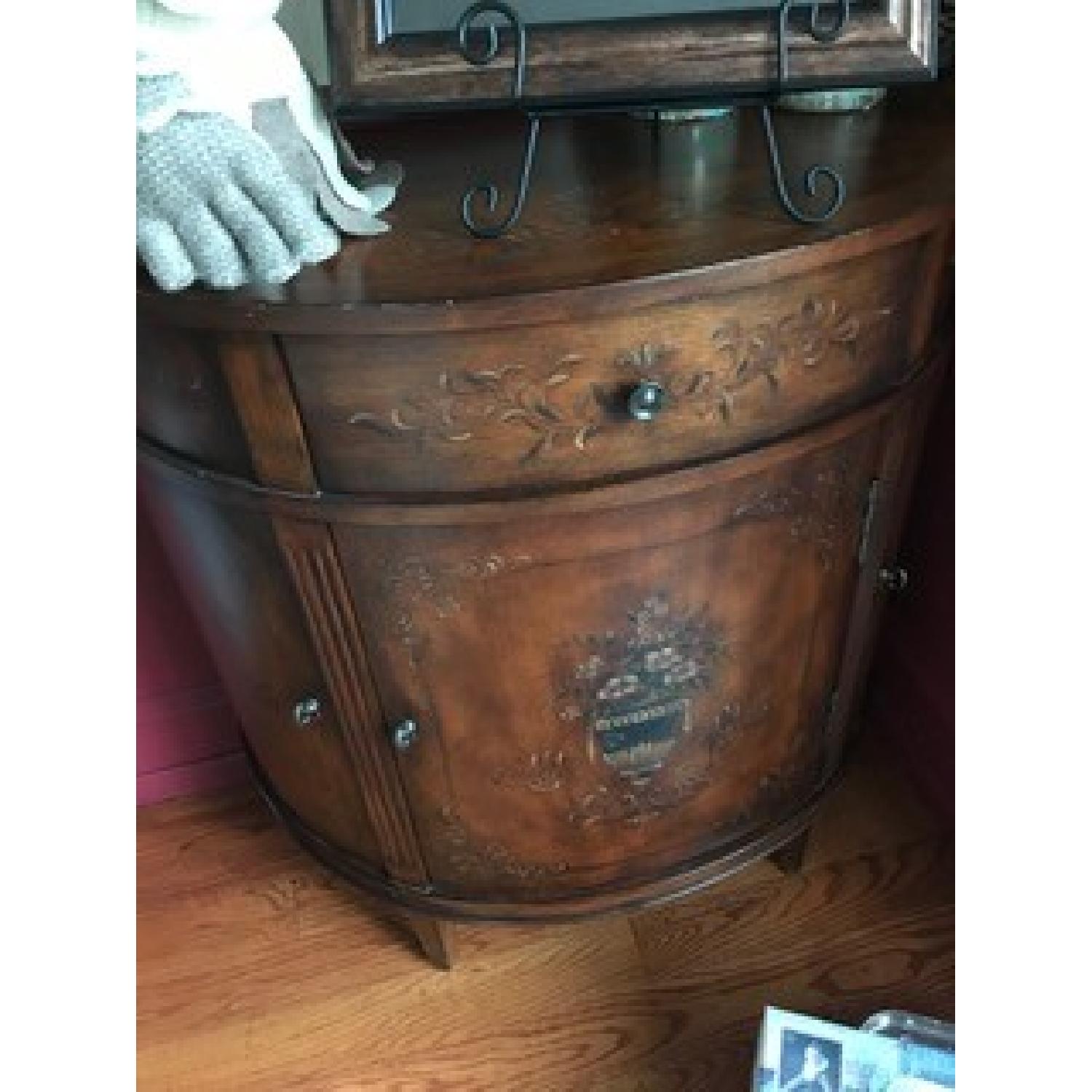 Ethan Allen 3 Drawer Demilune Console - image-2