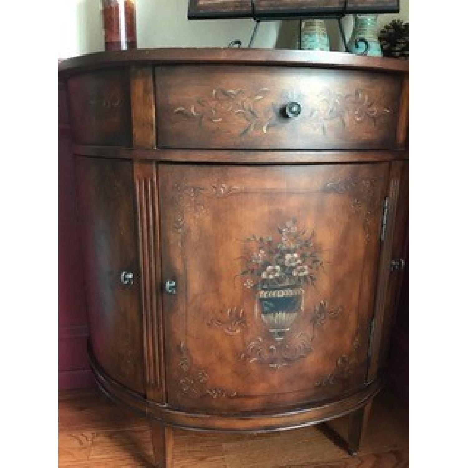 Ethan Allen 3 Drawer Demilune Console - image-3