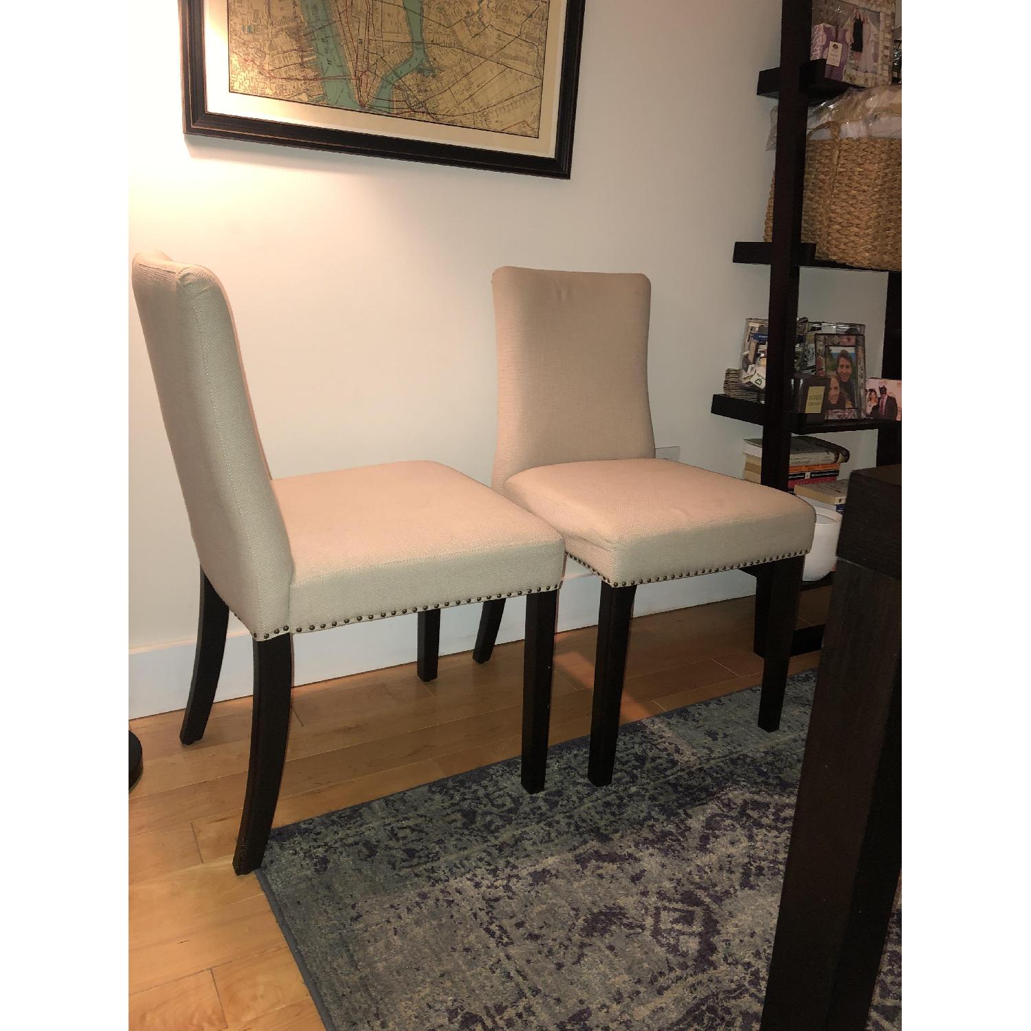 West Elm Nailhead Parsons Dining Chairs - image-1