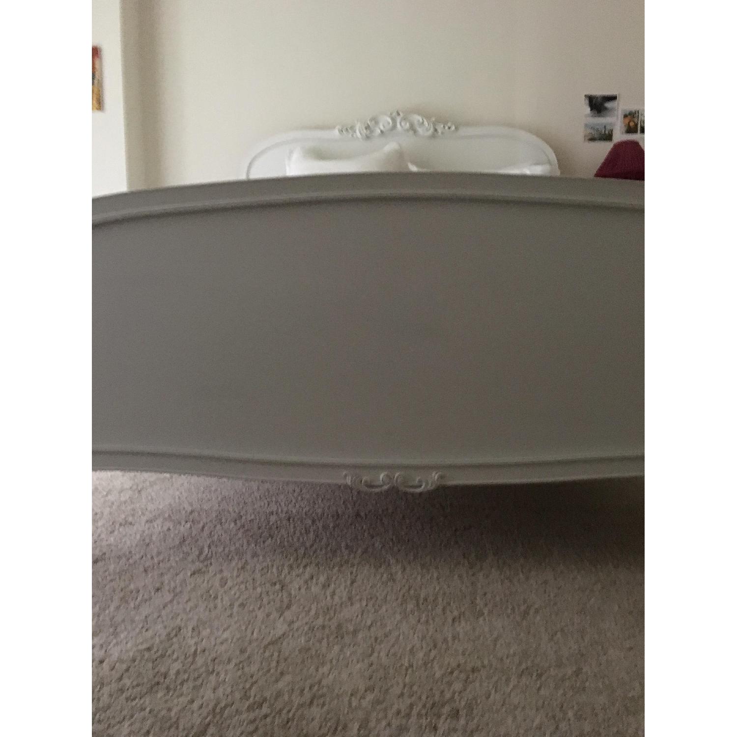 Pottery Barn Teen Lilac Full Size Bed Frame in White - image-5