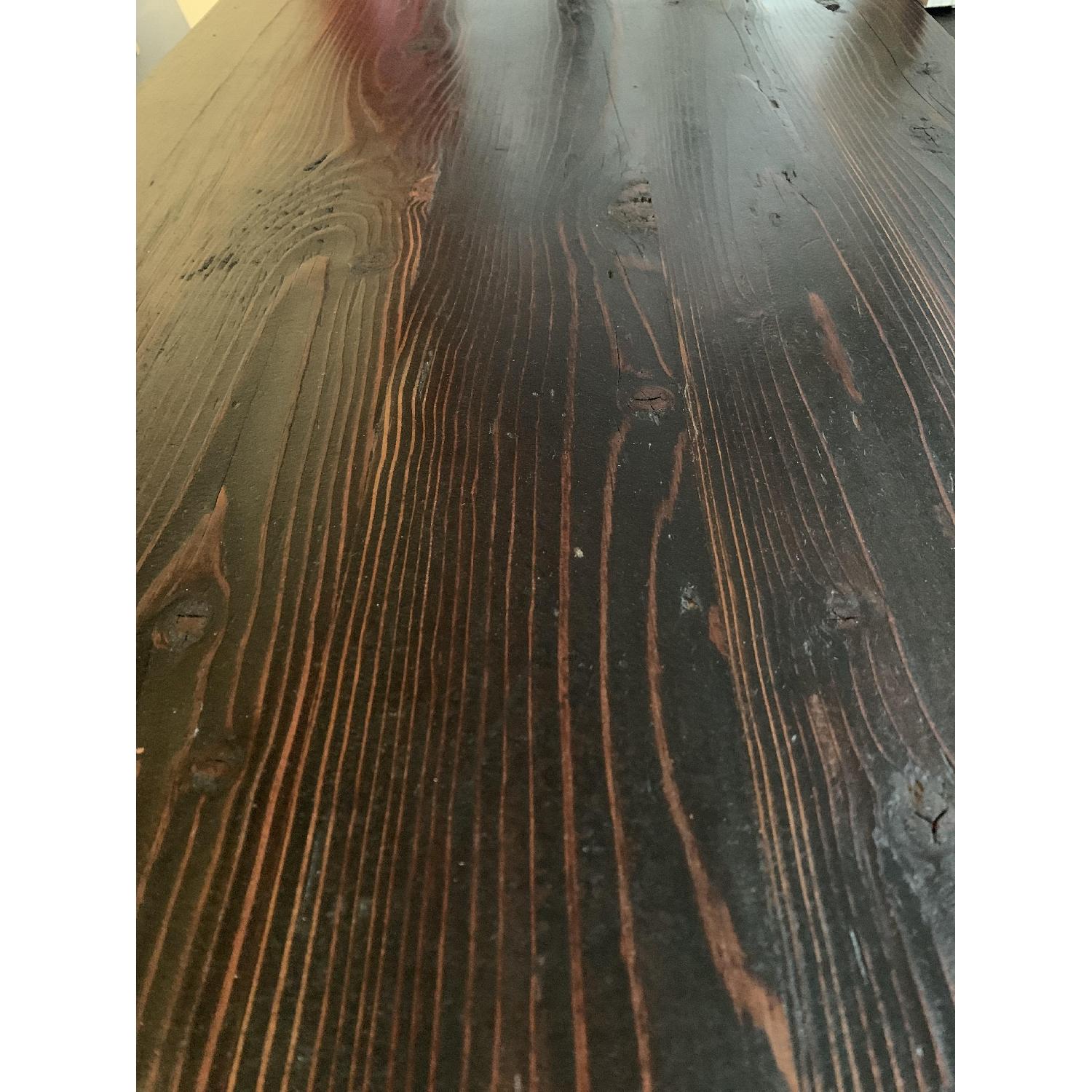 Industrial Reclaimed Heart Pine Wood Table/Work Station Desk - image-12