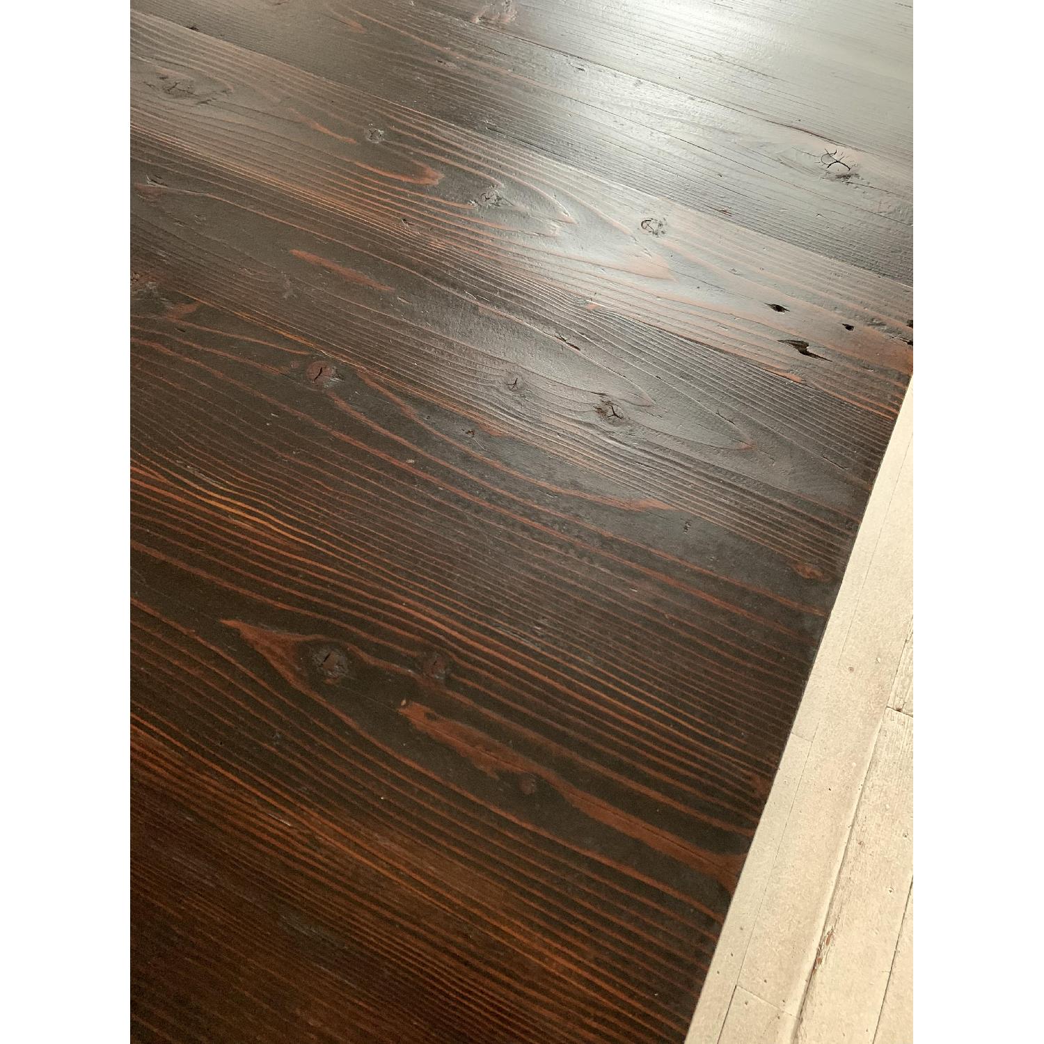 Industrial Reclaimed Heart Pine Wood Table/Work Station Desk - image-13