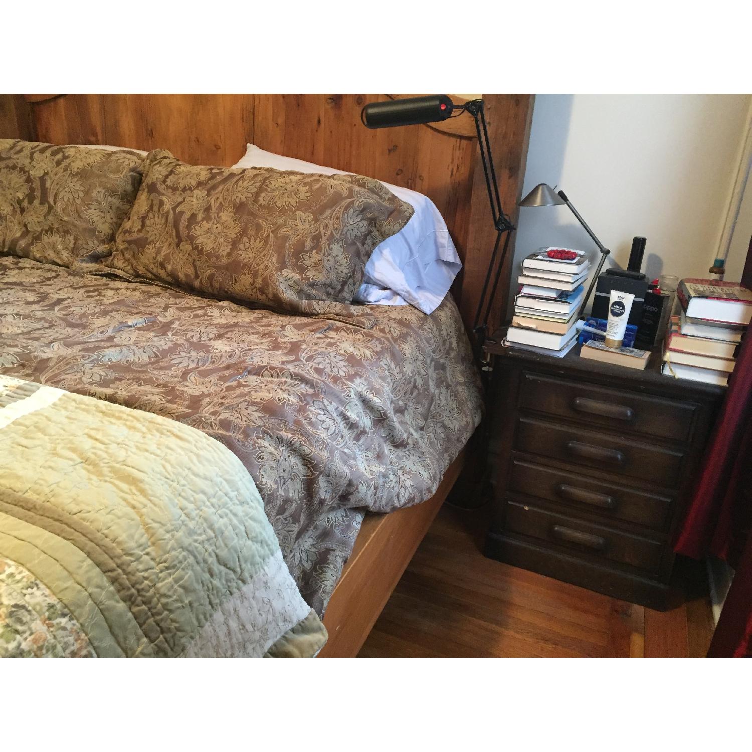 Pine Barnwood King Size Bed Frame - image-2