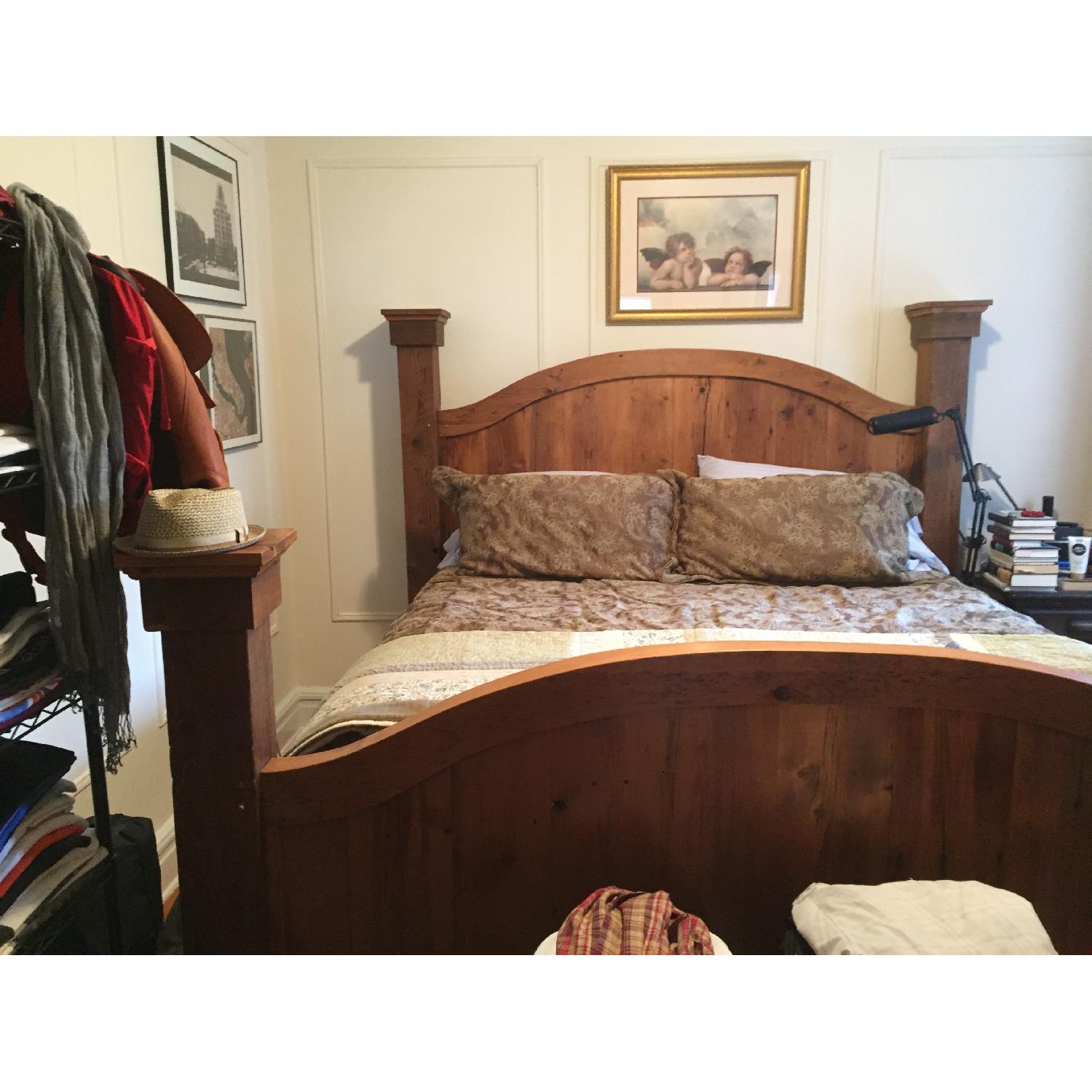 Pine Barnwood King Size Bed Frame - image-3