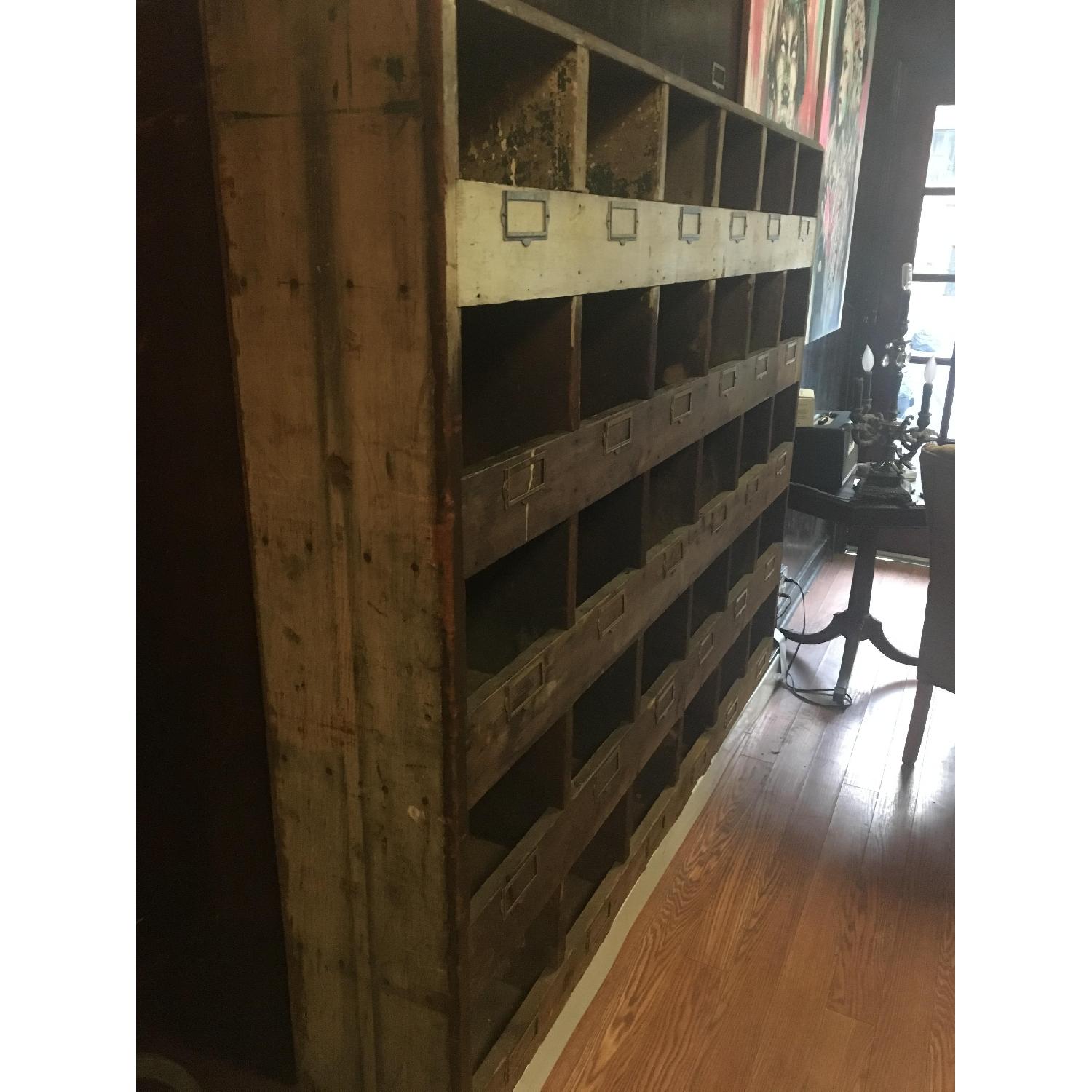 Old Hardware Cubby Mail Sorter - image-2