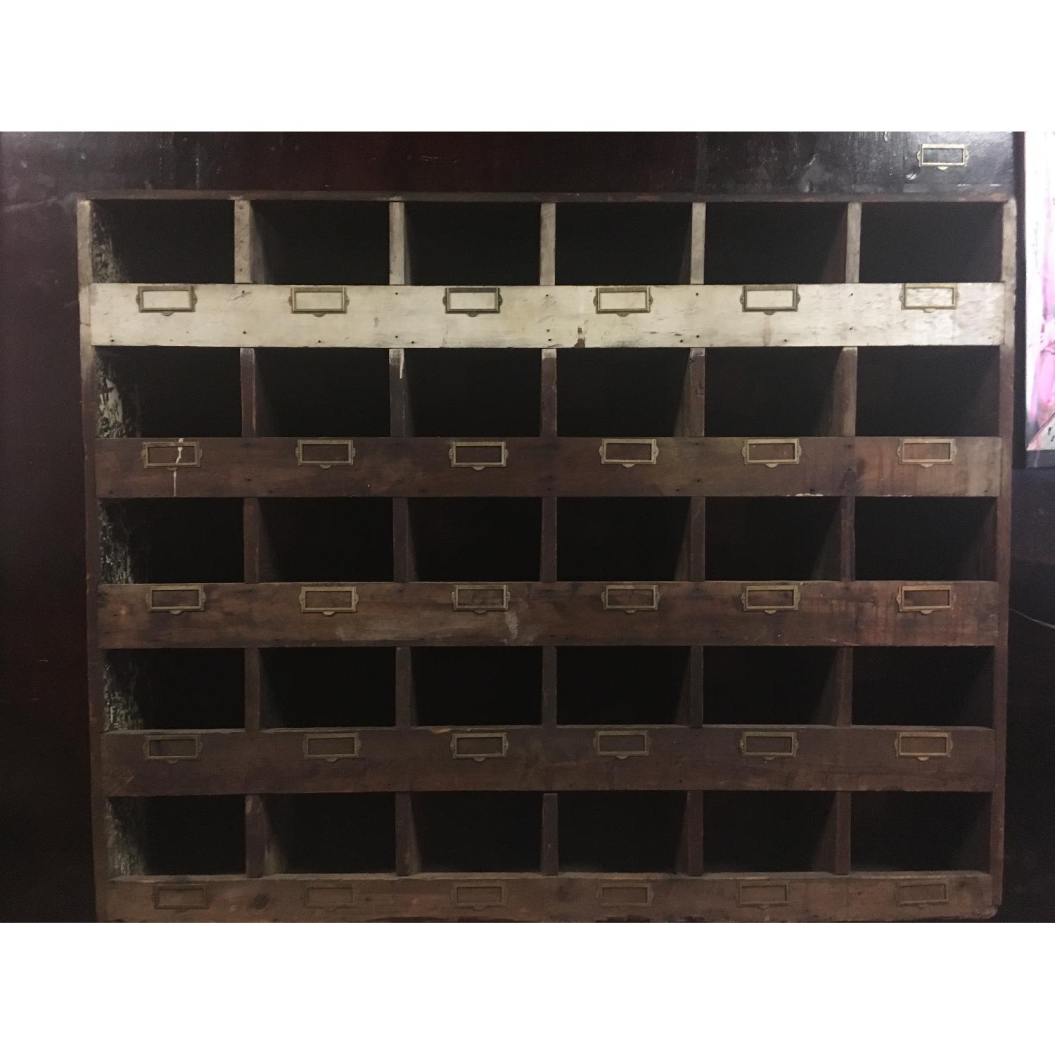 Old Hardware Cubby Mail Sorter - image-4