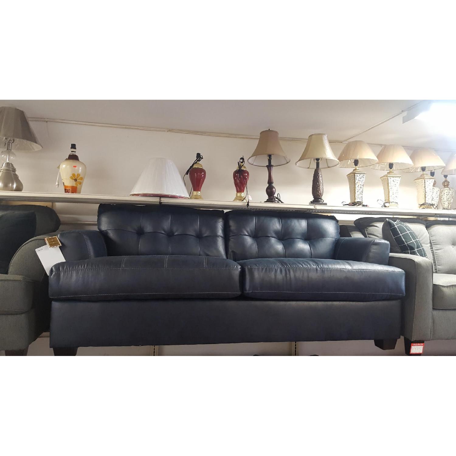 Ashley's Inmon Blue Sofa - image-1