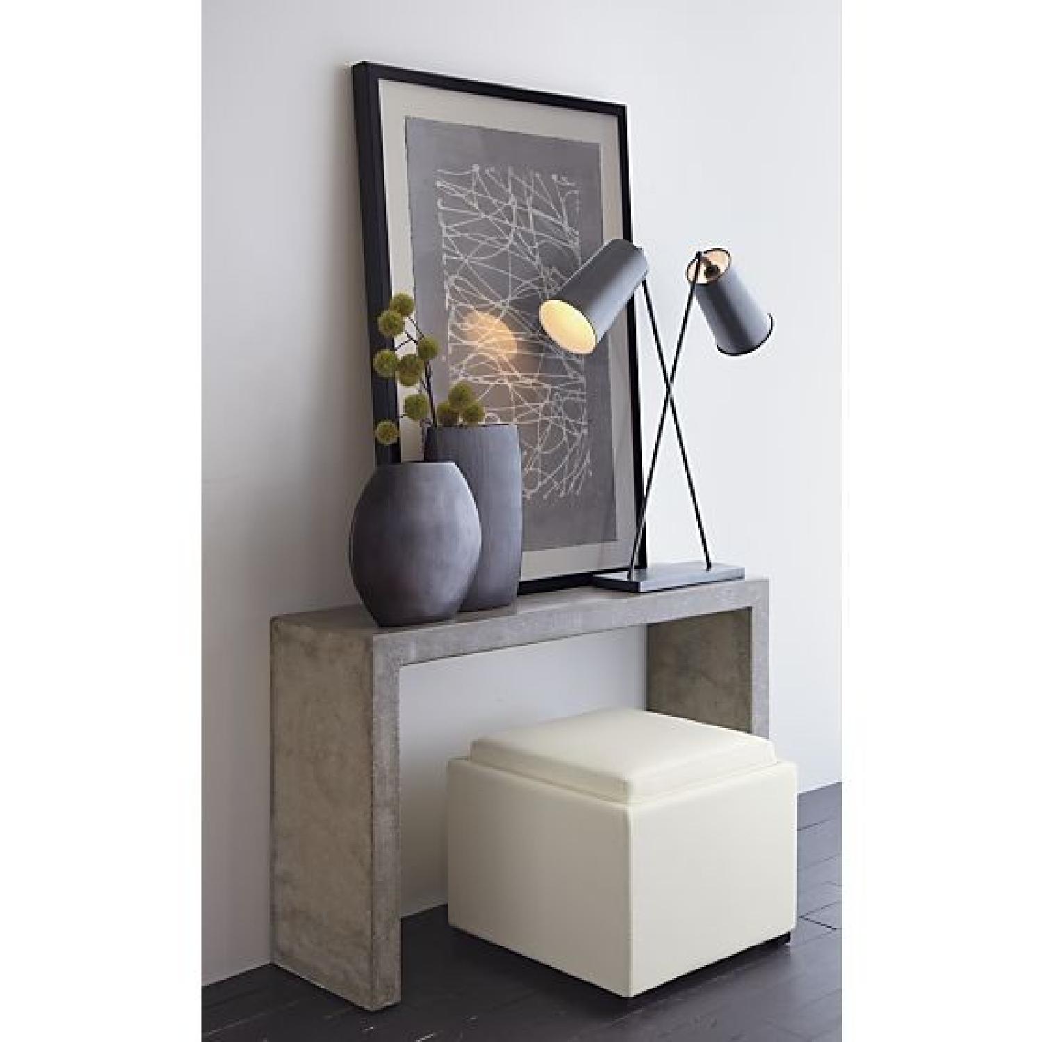 Crate & Barrel Mason Concrete Console Table AptDeco