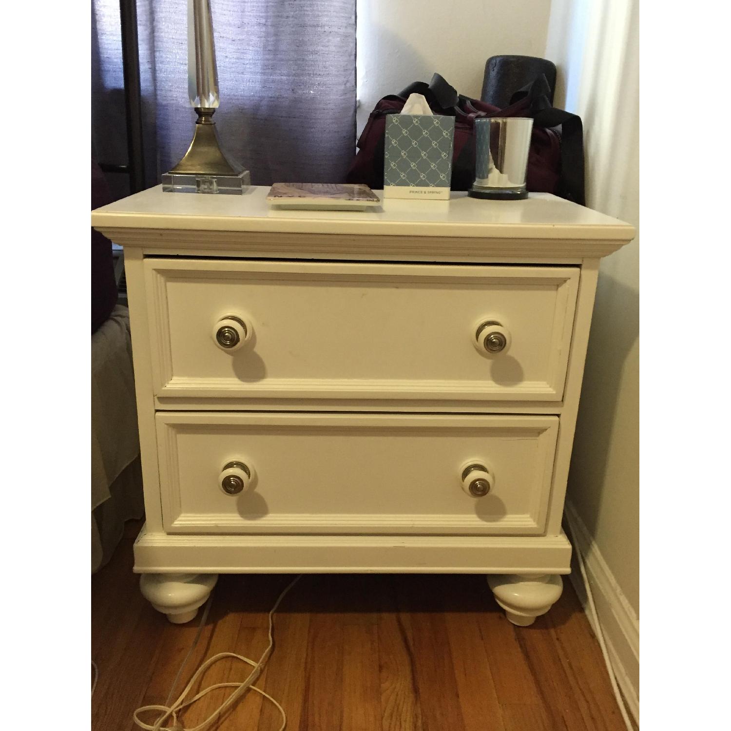 Bob's Chatham White Dresser w/ Mirror + Nightstand - image-1