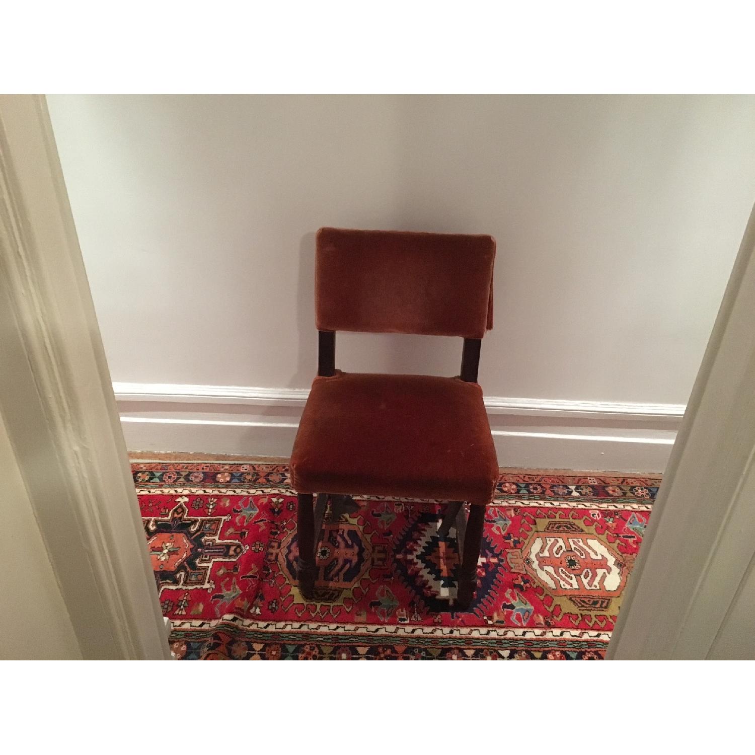 Burgandy Velvet Dining Chairs - image-1