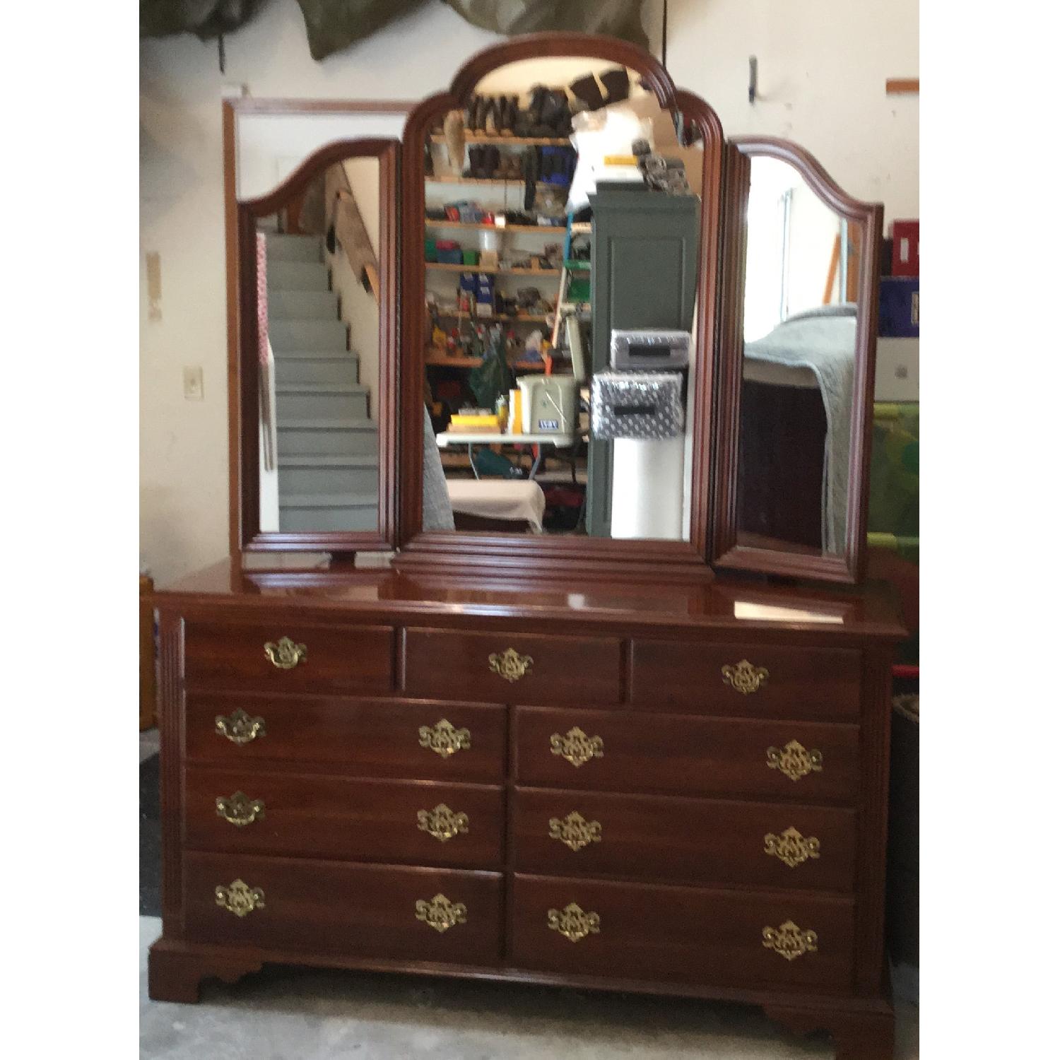 Knob Creek Solid Cherry Wood Bedroom Set - image-1