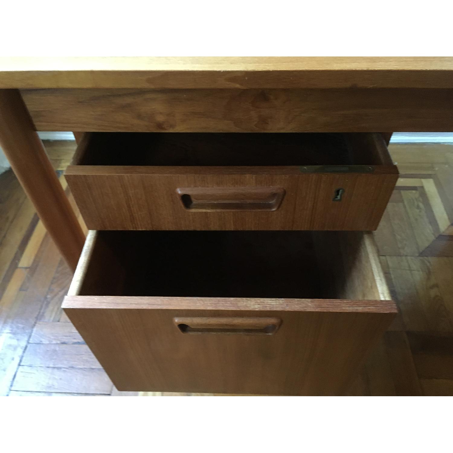 Mid Century Modern Drop Leaf Desk - image-5