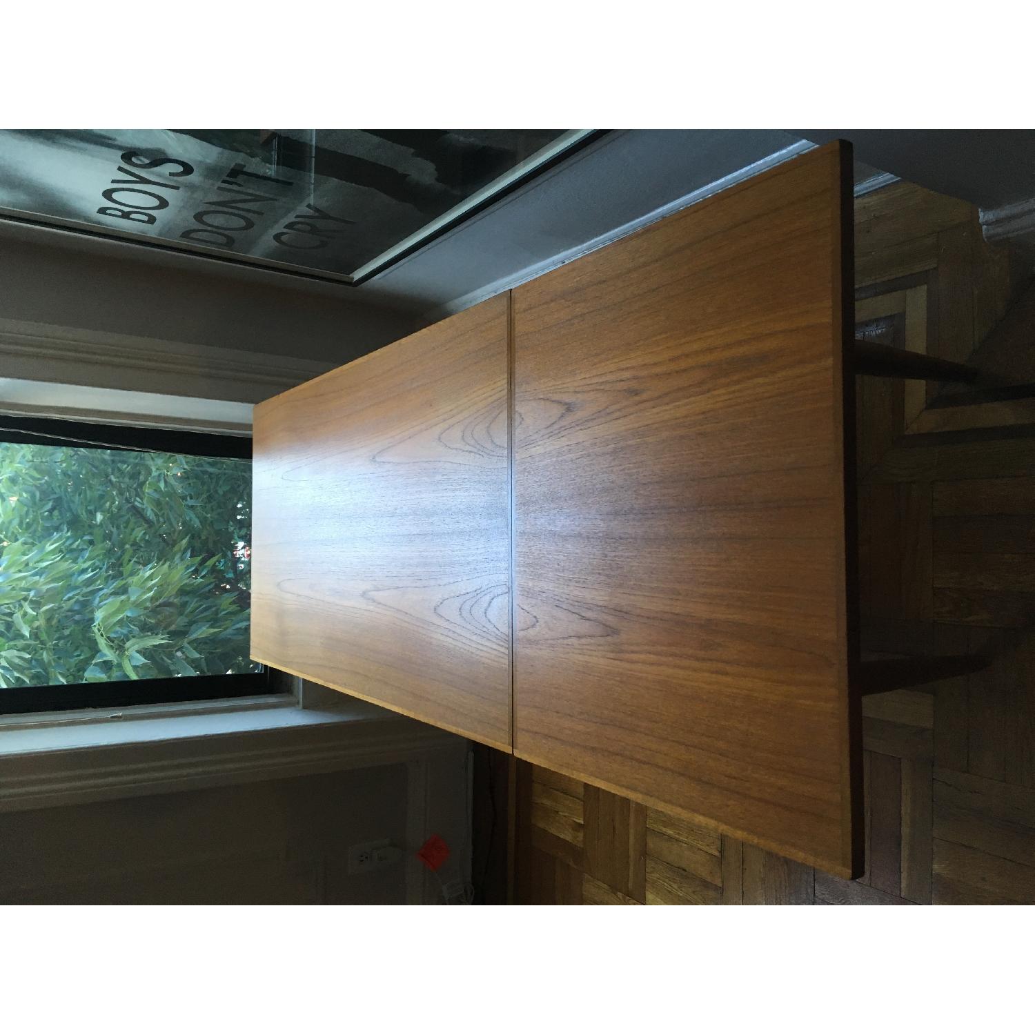 Mid Century Modern Drop Leaf Desk - image-7