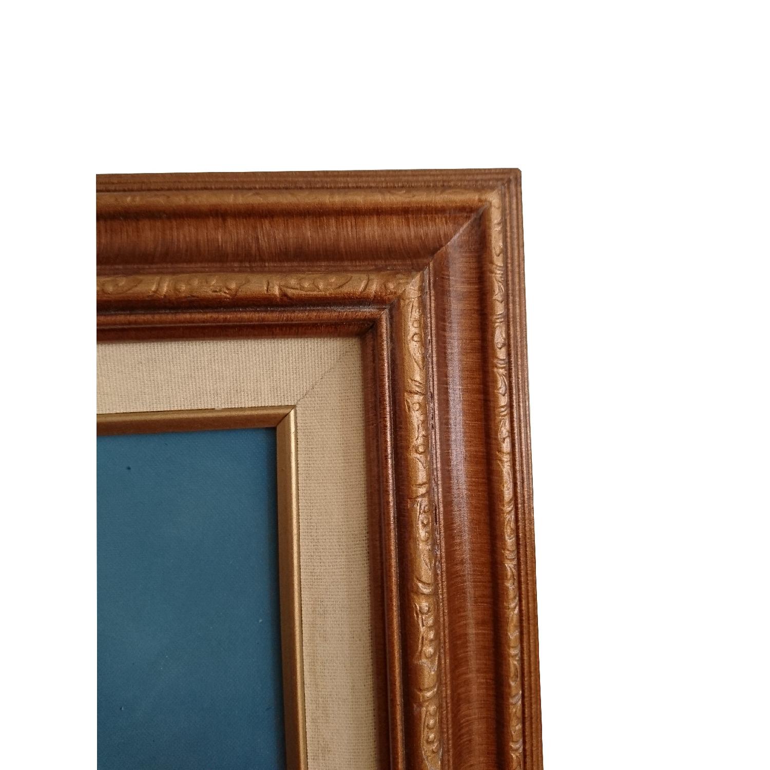Oil Painting in Brown Wooden Frame - Lady - image-6