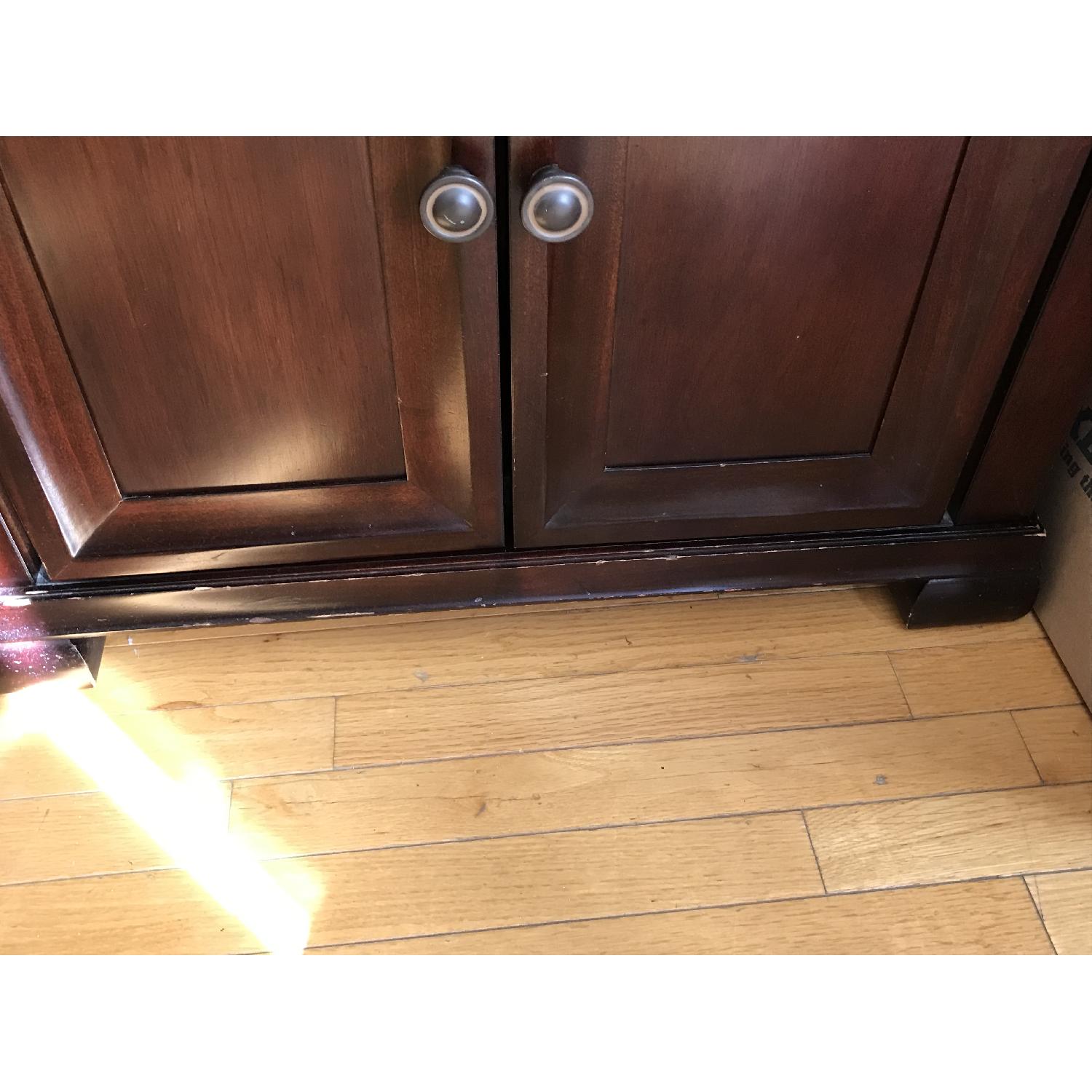 Raymour & Flanigan Mahogany Wood Wall Unit - image-4