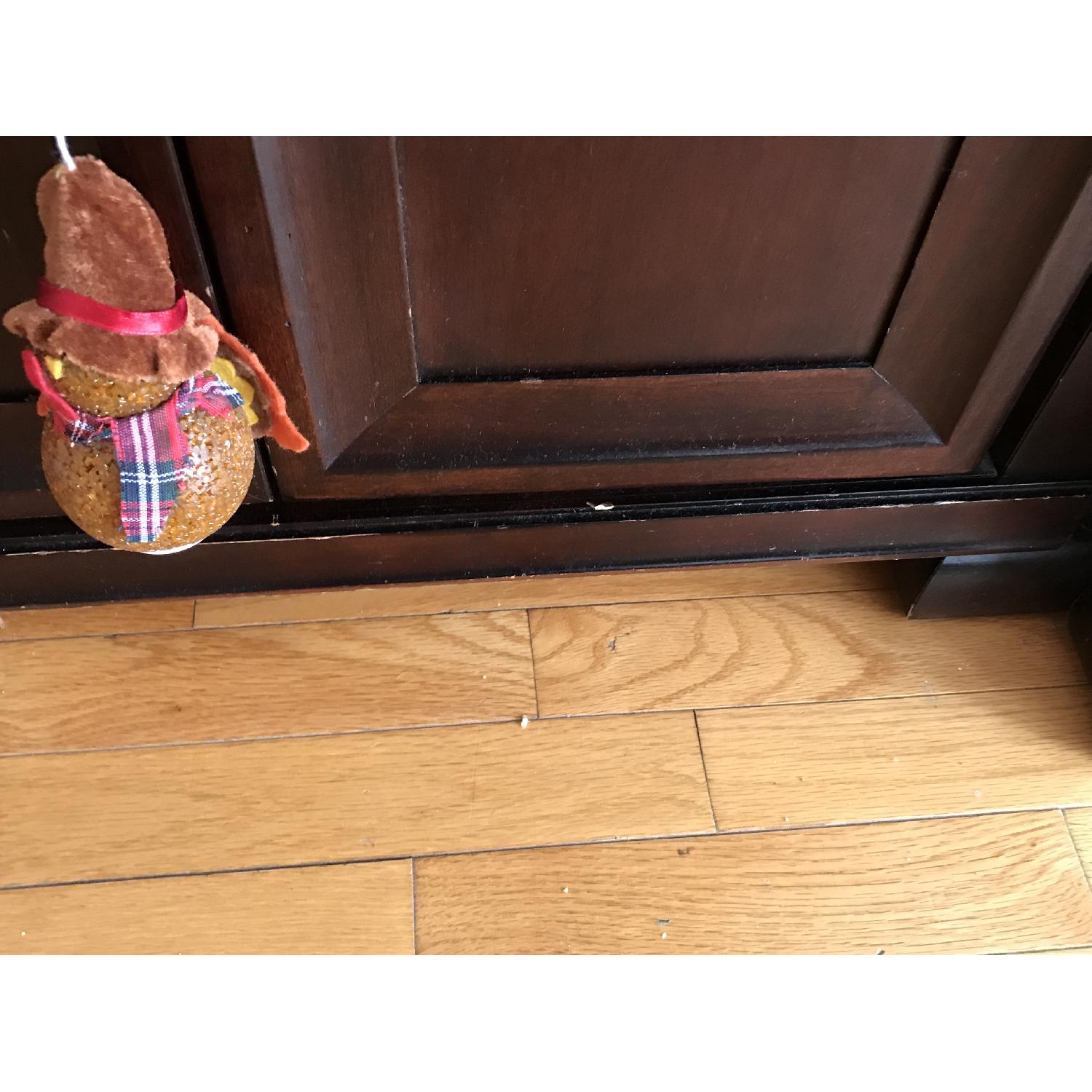 Raymour & Flanigan Mahogany Wood Wall Unit - image-5