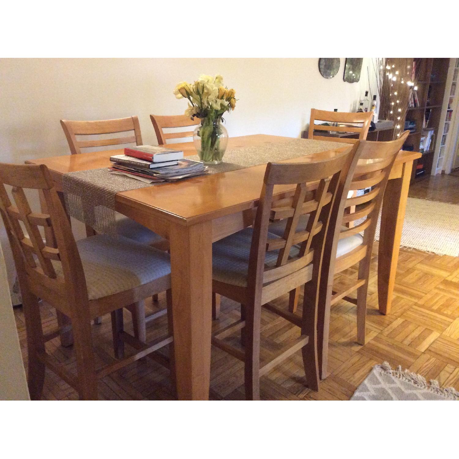 High Dining Table w/ 6 Chairs - image-1