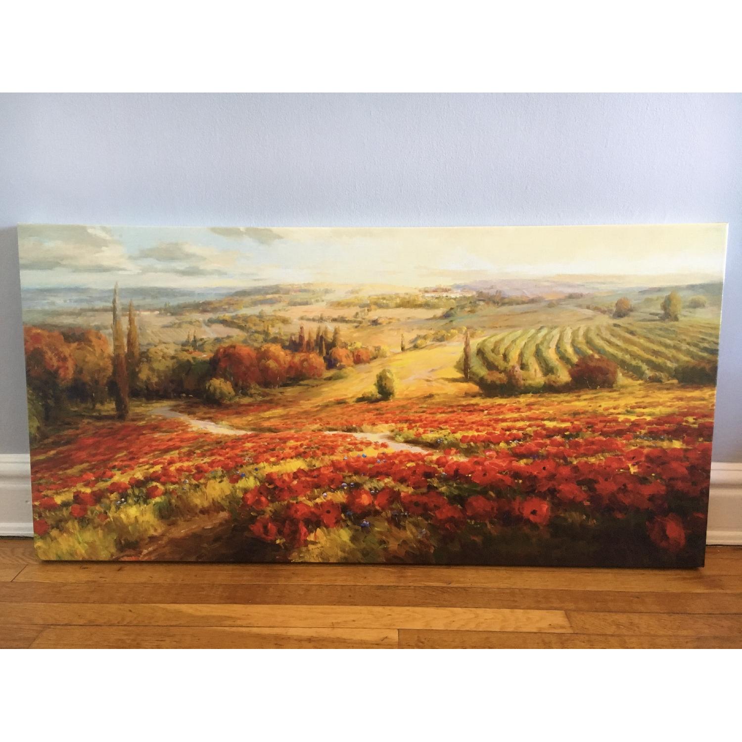 Tuscan Landscape Canvas Painting - image-1