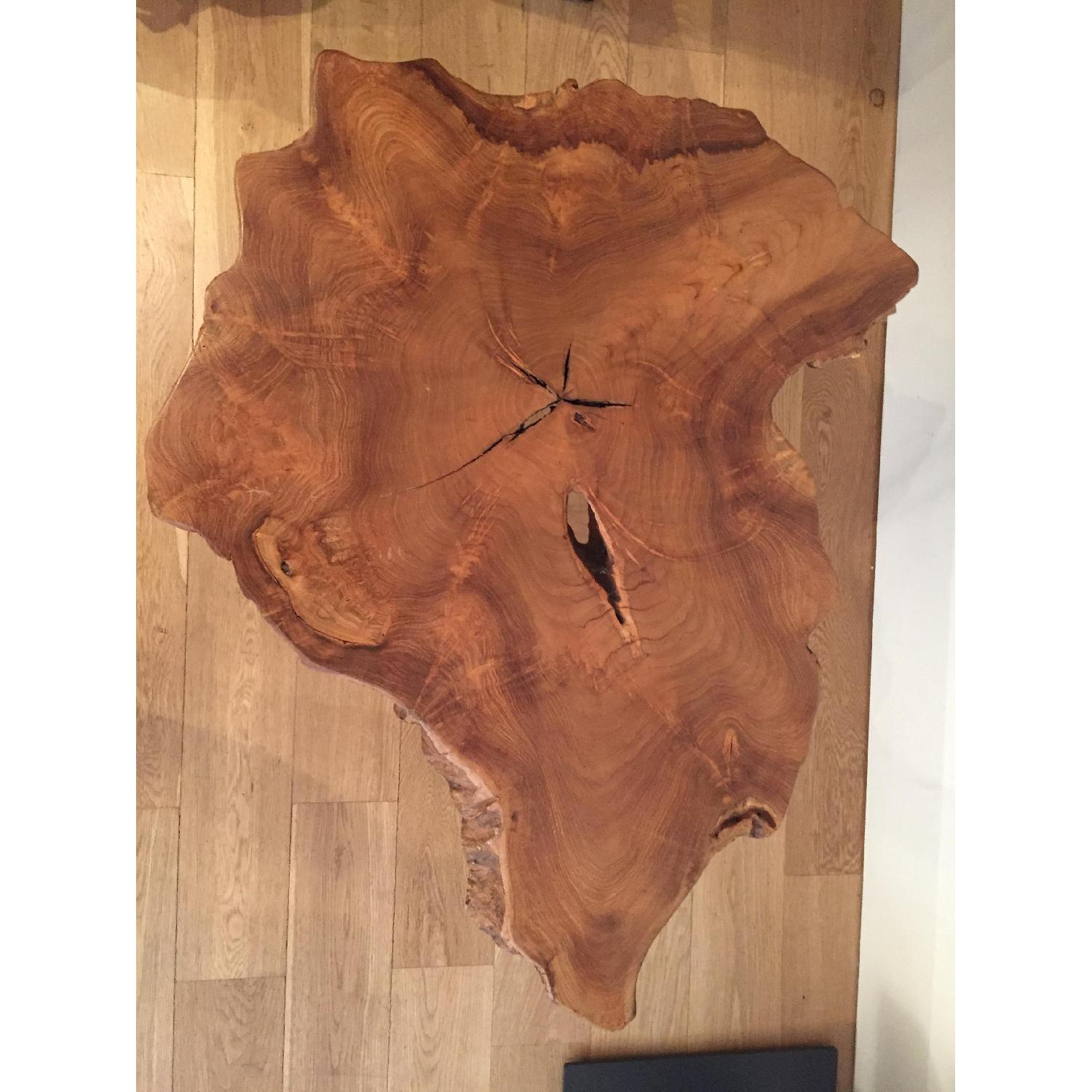 Raw Wood Side Table - image-2