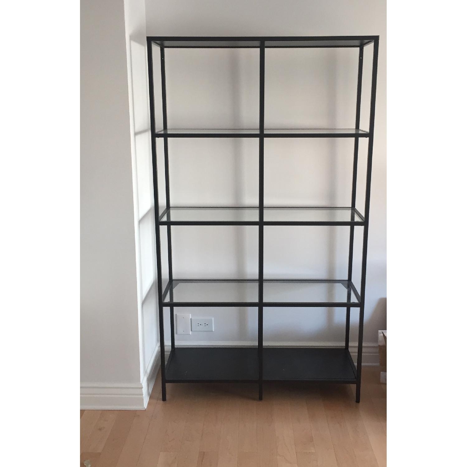 Open glass shelf cabinet - image-1