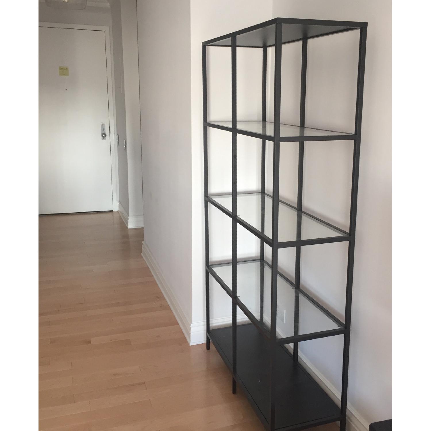 Open glass shelf cabinet - image-2