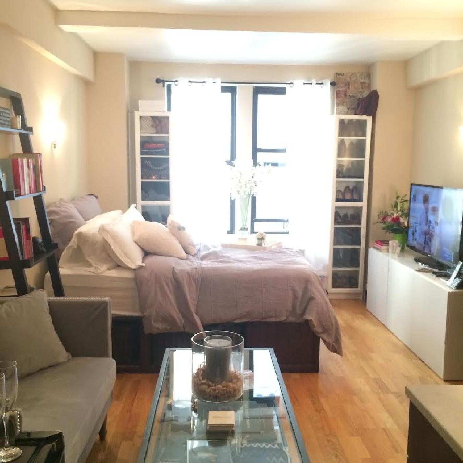 Pottery Barn Tanner Rectangular Coffee Table in Bronze Finish - image-3