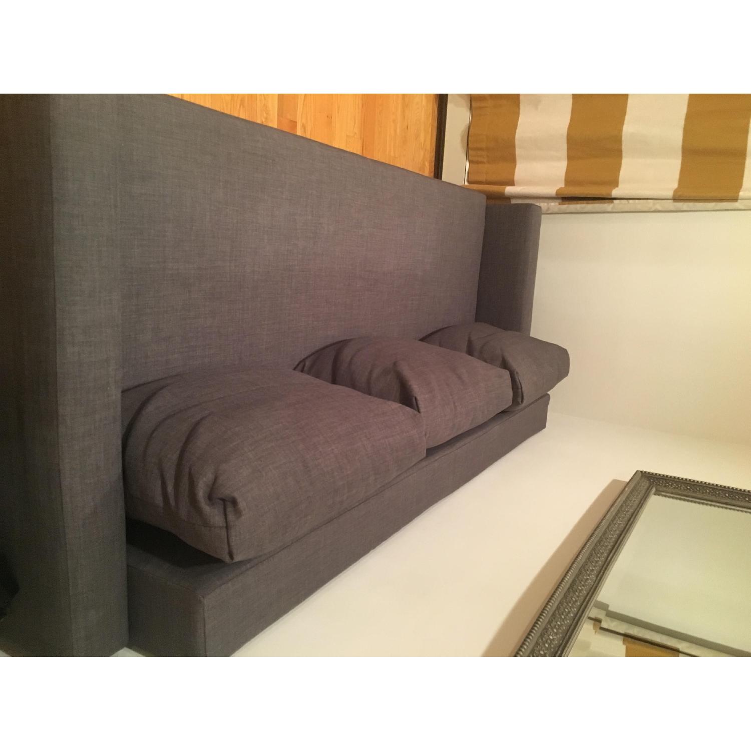 Ikea Grey Sofa Bed w/ Storage - image-2