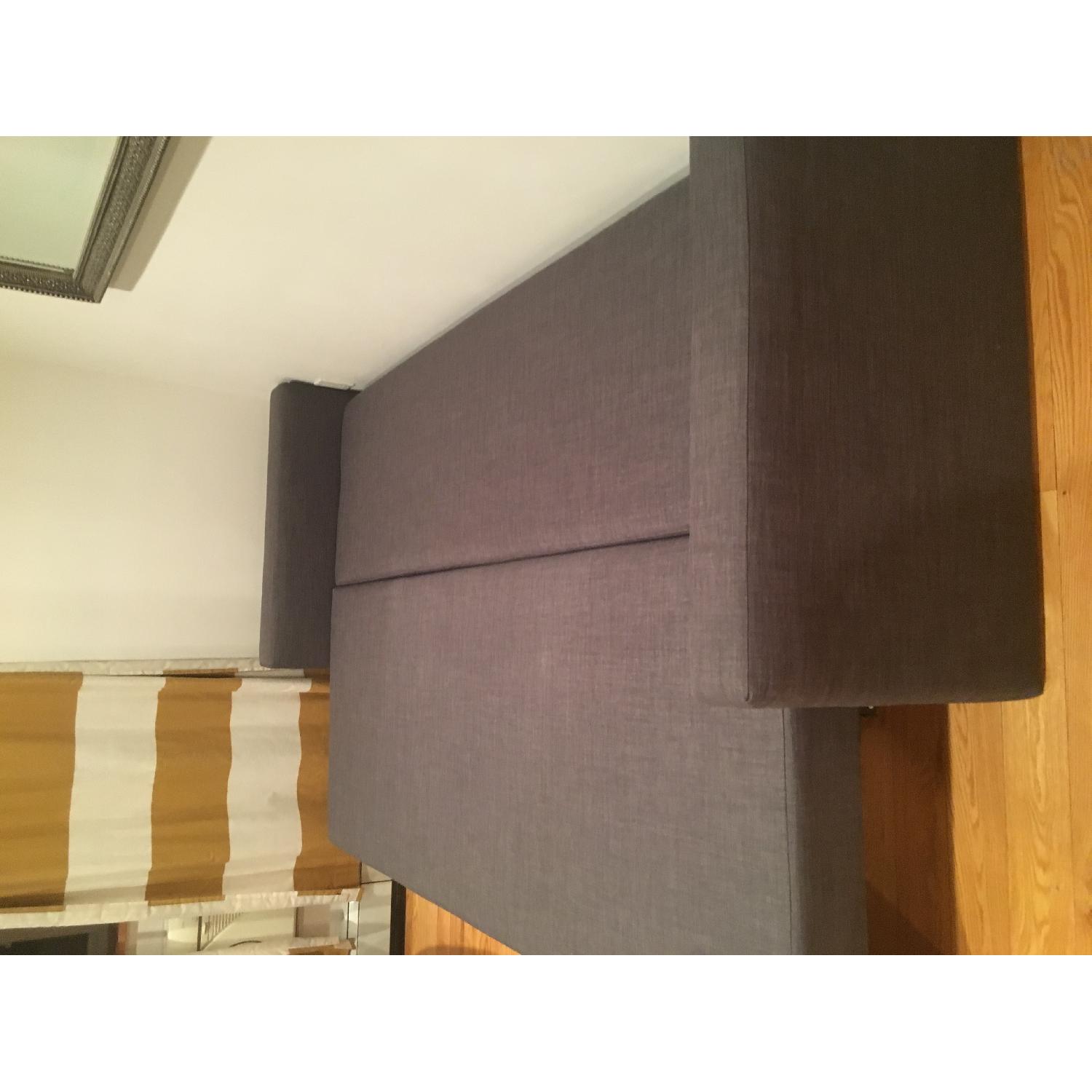 Ikea Grey Sofa Bed w/ Storage - image-3