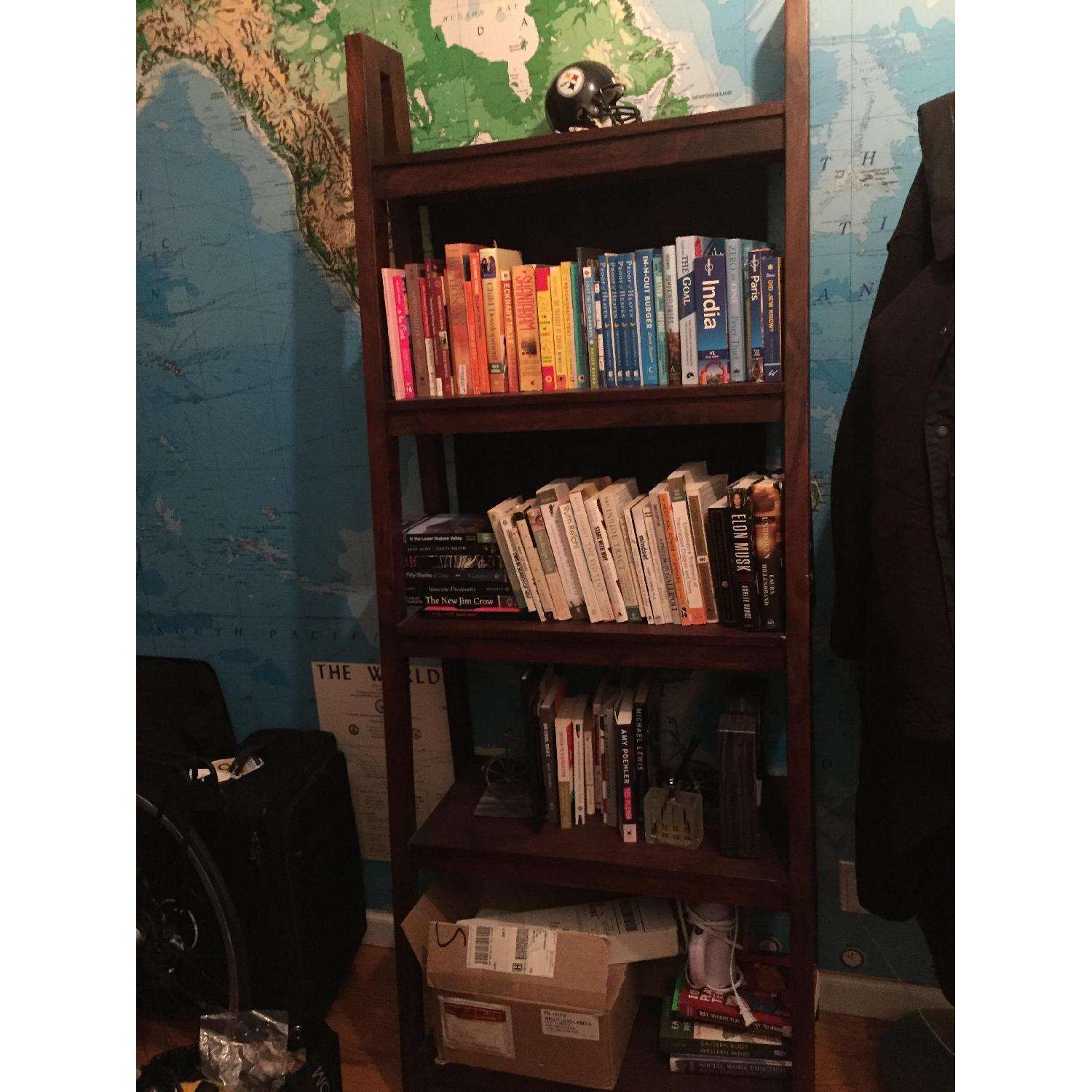 Crate & Barrel Strut Sheesham Bookcase AptDeco