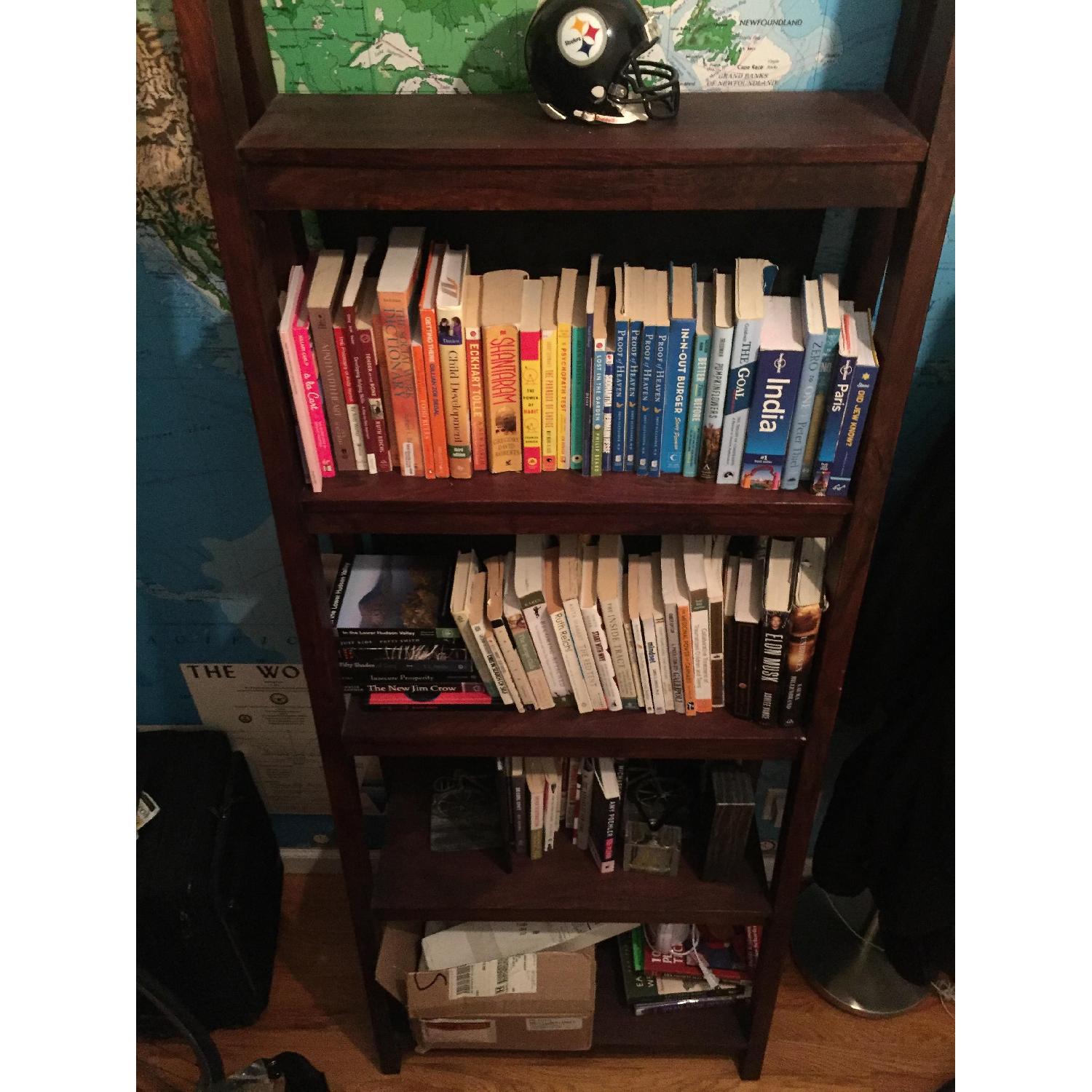 Crate & Barrel Strut Sheesham Bookcase AptDeco