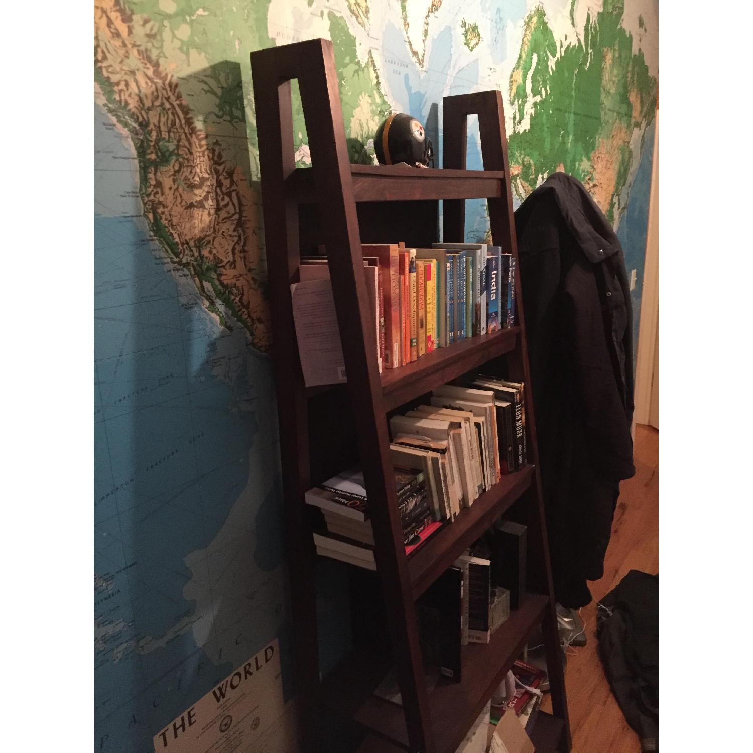 Crate & Barrel Strut Sheesham Bookcase AptDeco