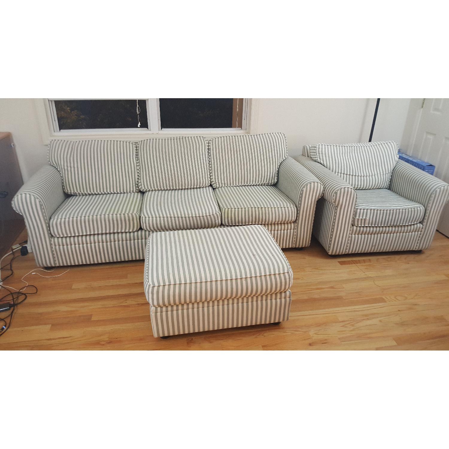 Bauhaus Sleeper Sofa + Armchair & Ottoman - image-1