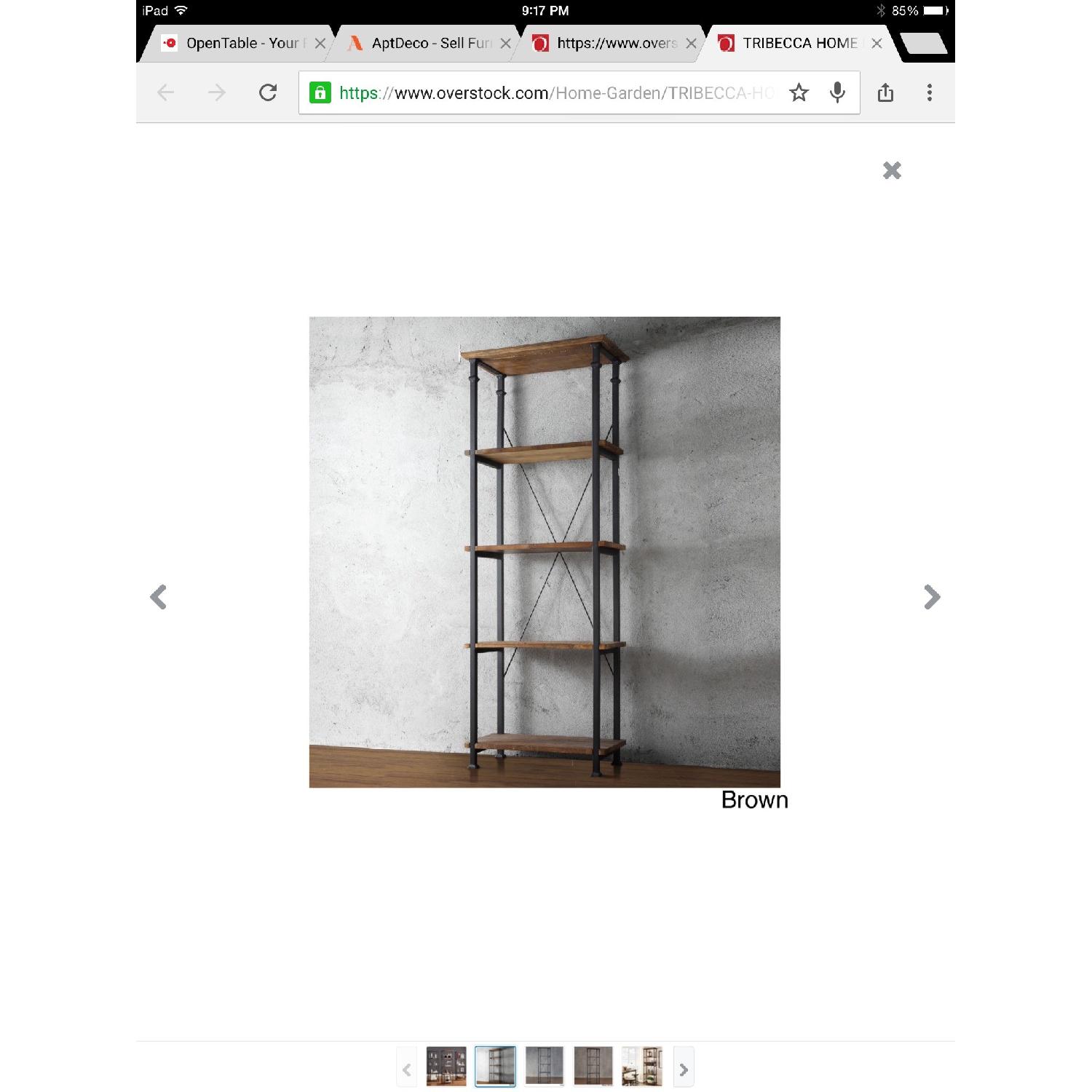 Tribecca Home Myra Vintage Industrial Modern Rustic Bookcase - image-2