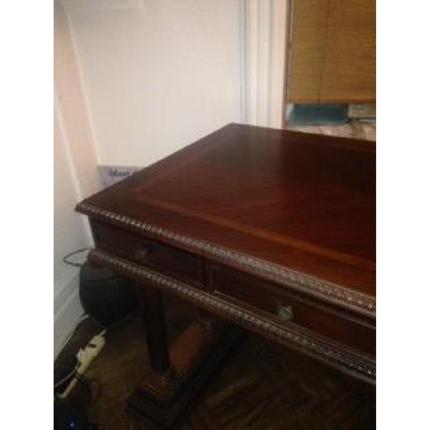 Bombay Company Richmond Desk w/ Glass Top - image-3