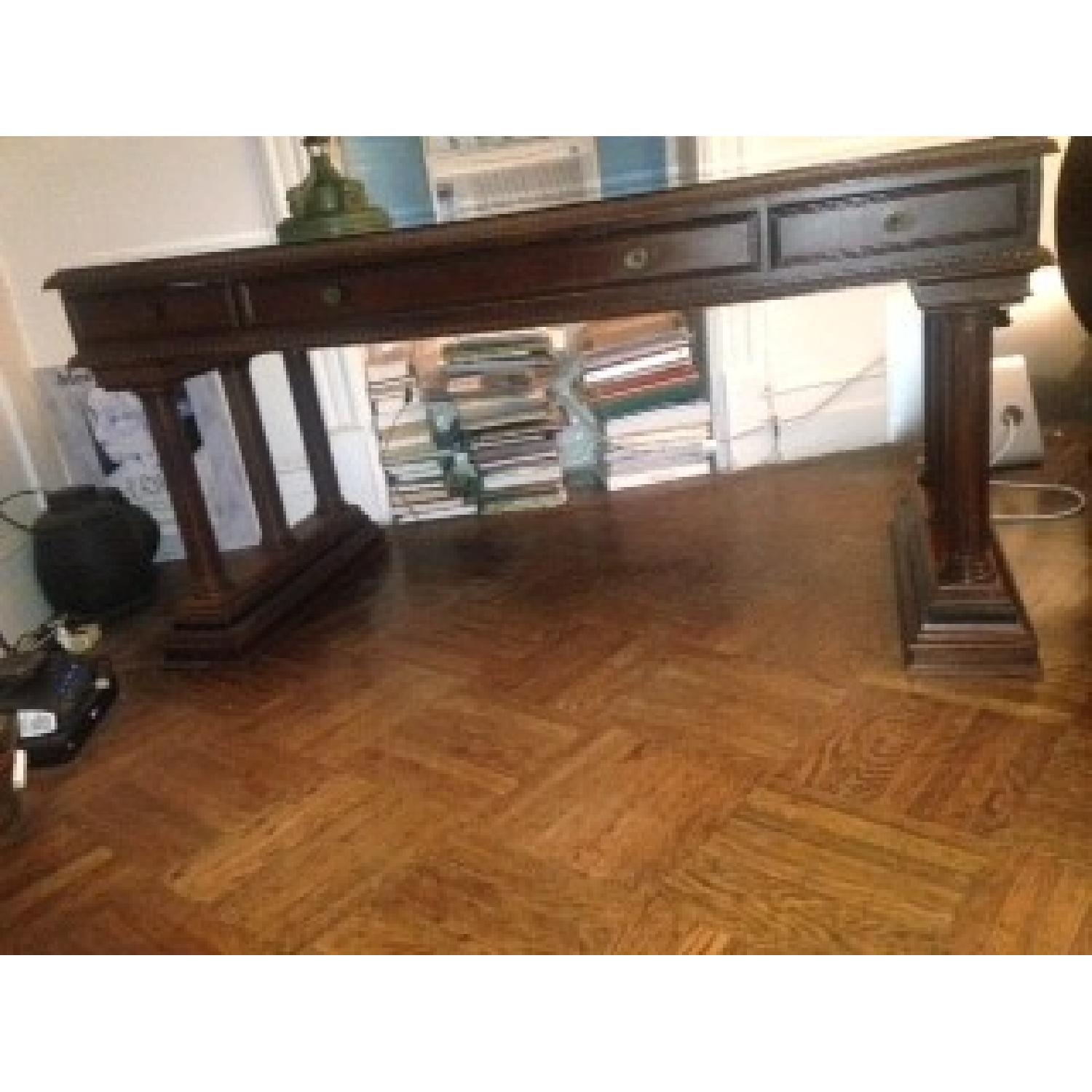 Bombay Company Richmond Desk w/ Glass Top - image-7