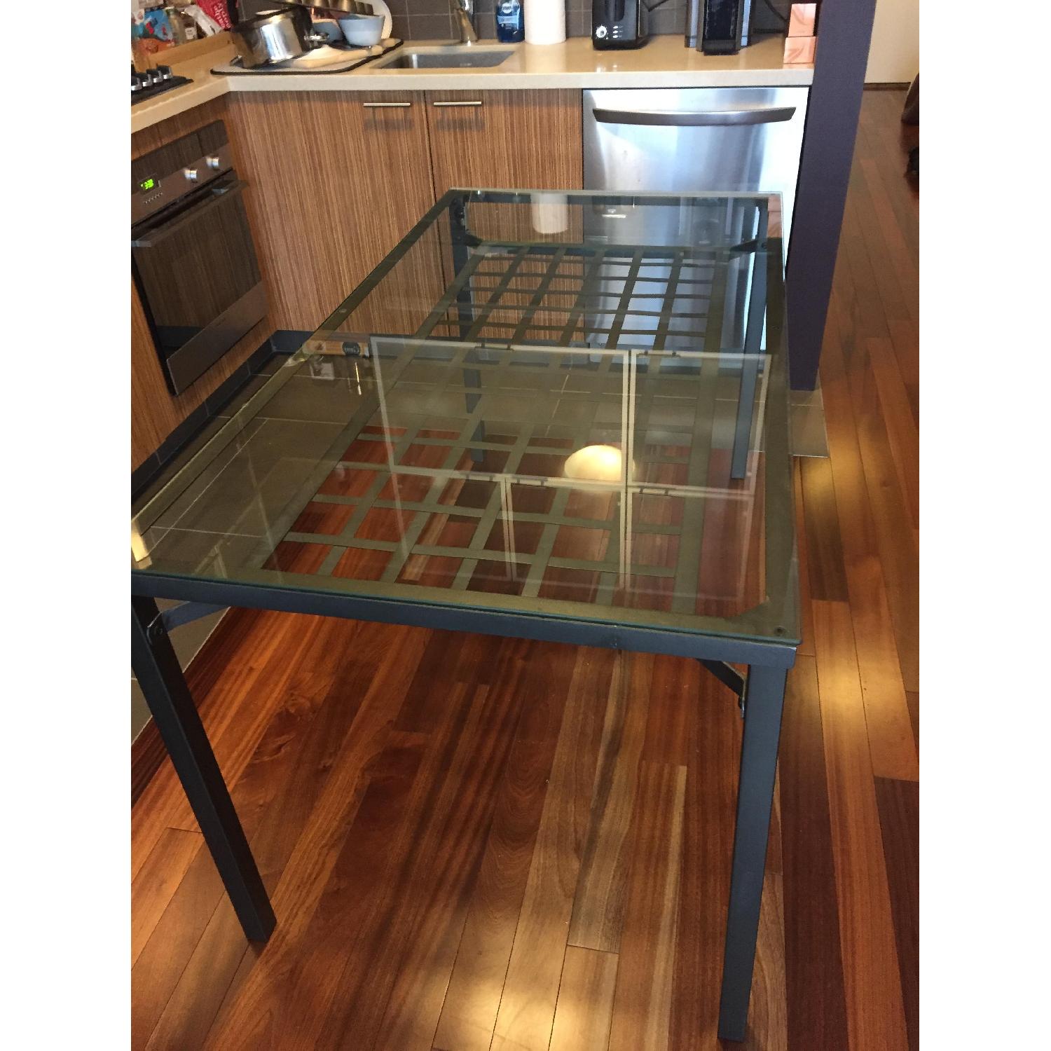 Ikea Glass & Metal Dining Table - image-2
