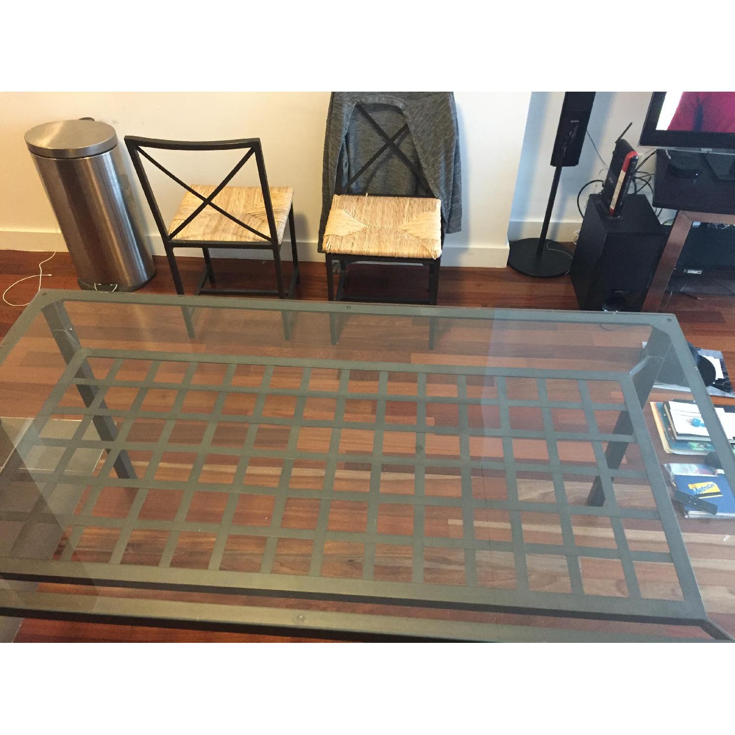 Ikea Glass & Metal Dining Table - image-4