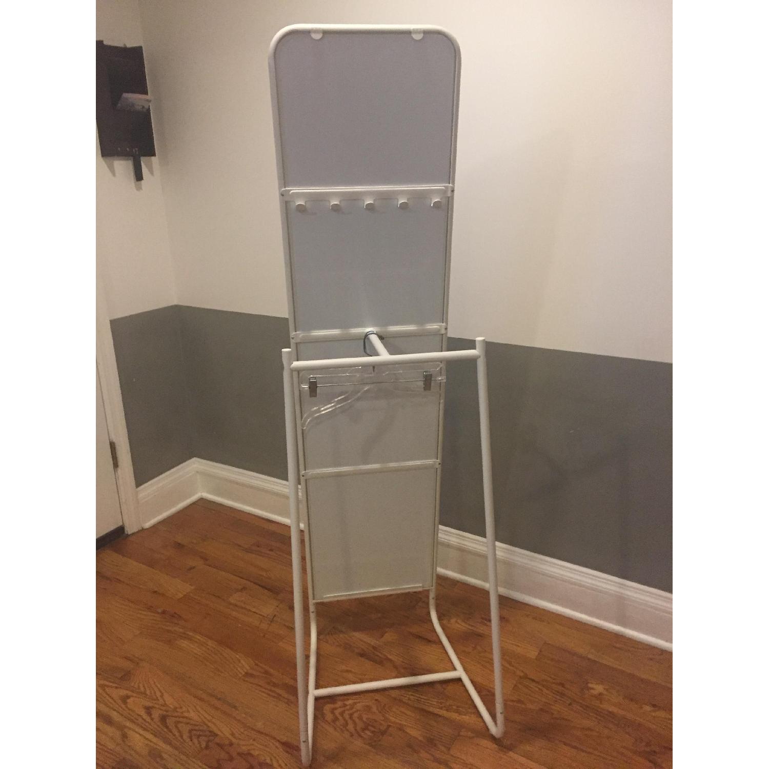 Ikea Knapper Floor Mirror w/ Clothing Rack AptDeco