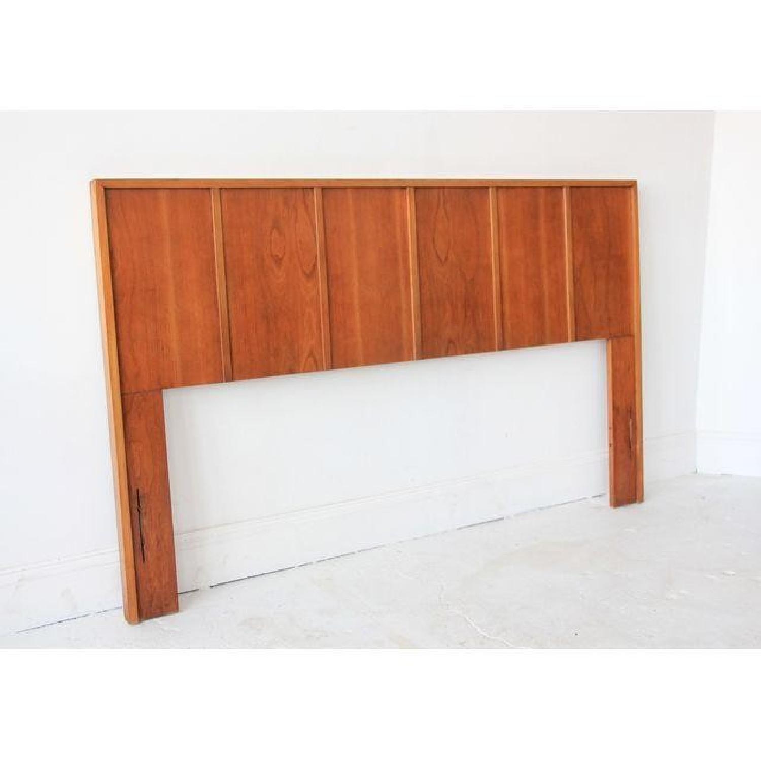 Vintage Mid Century Striped Full /Queen Headboard - image-5