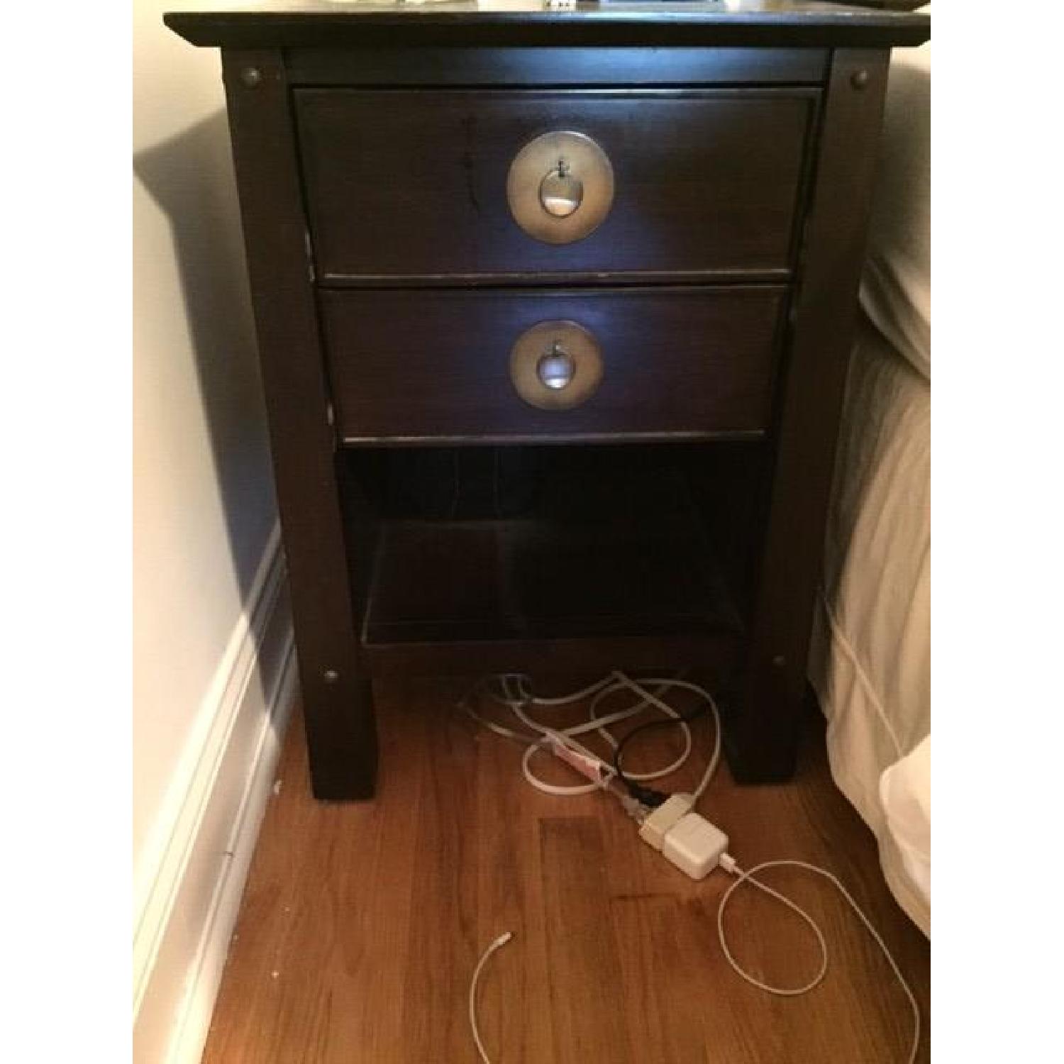 Pier 1 Shanghai Espresso Wood Nightstand - image-1