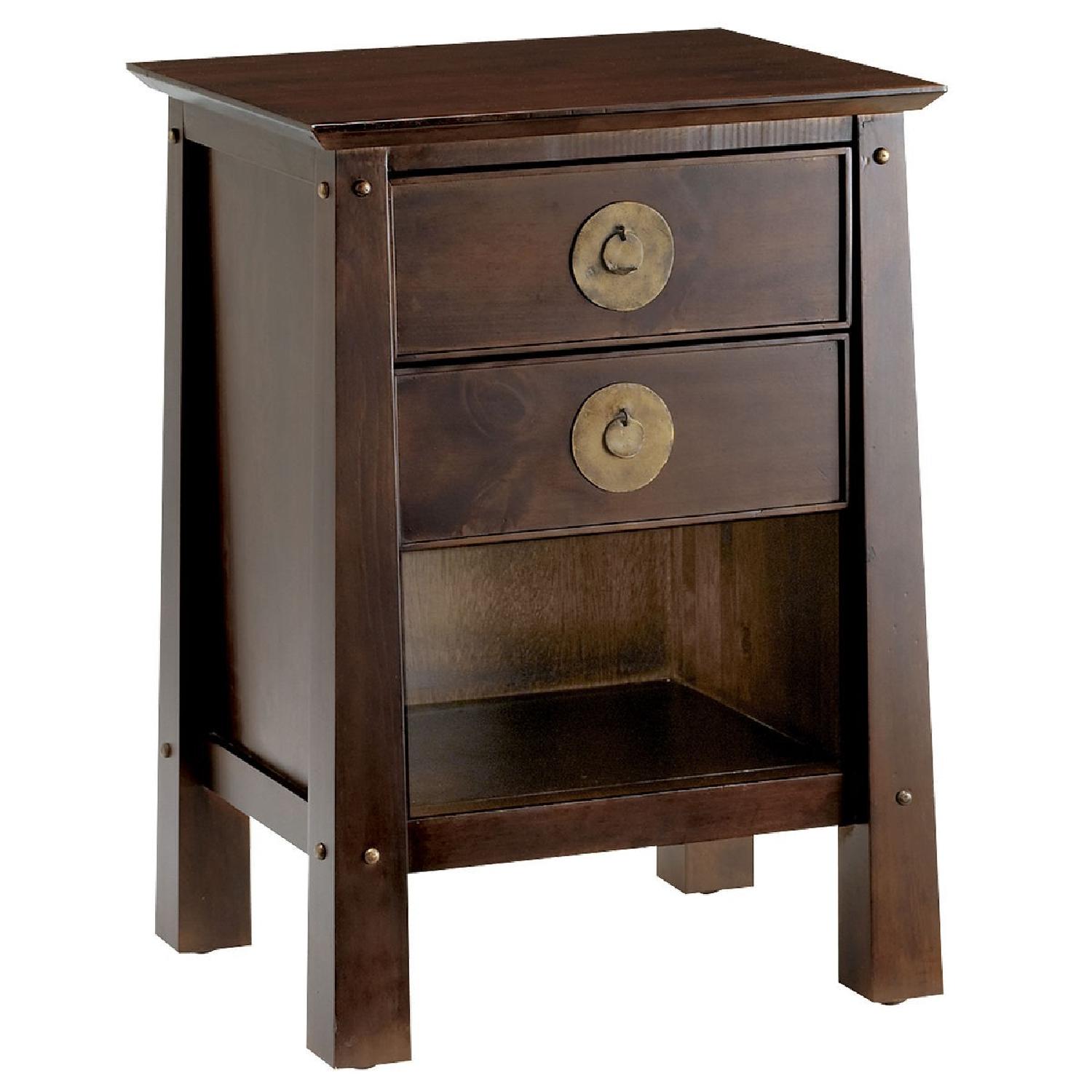 Pier 1 Shanghai Espresso Wood Nightstand - image-2